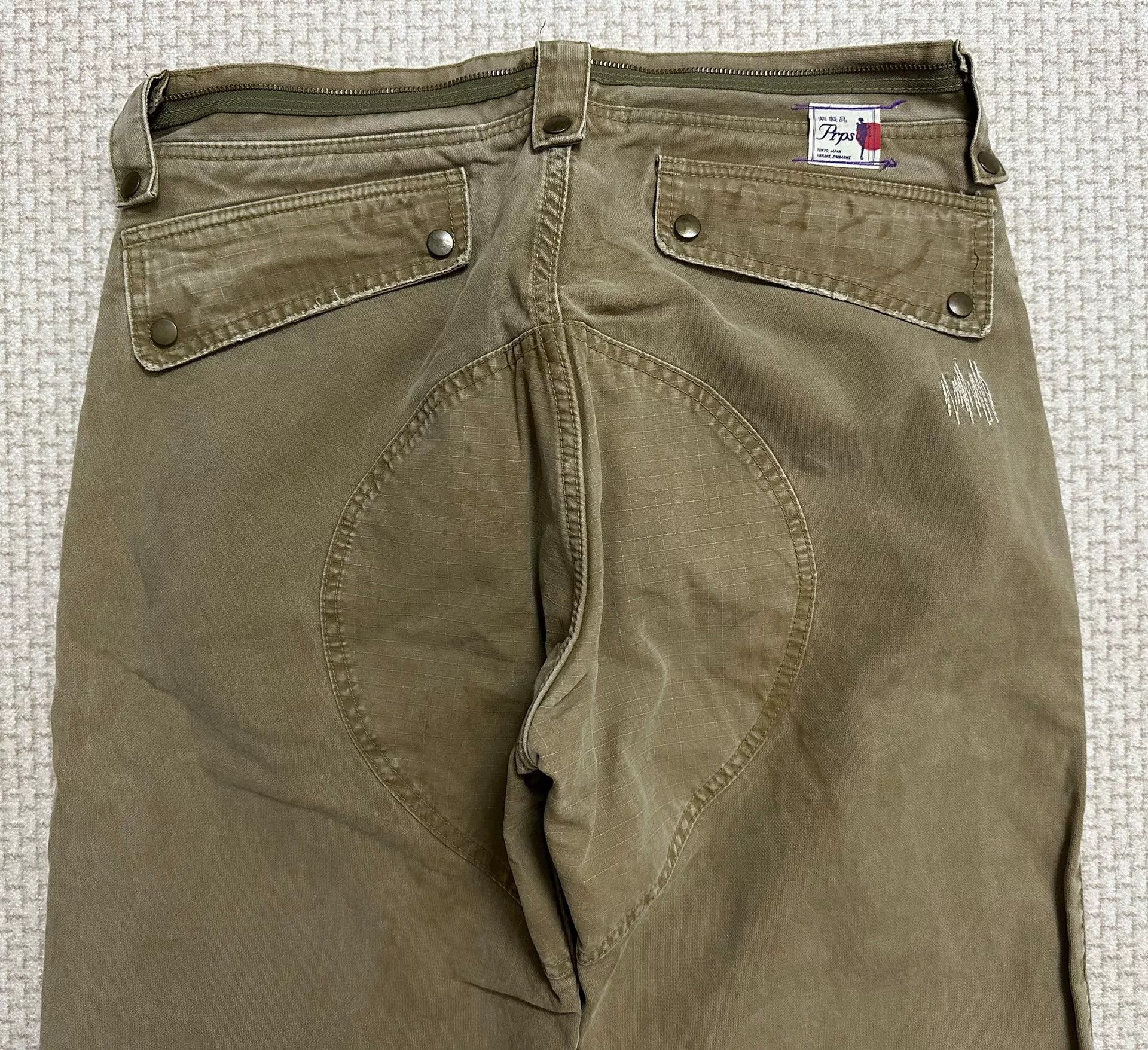 Prps PRPS Patchwork Canvas Cargo Pants Size US 32 / EU 48 - 5 Thumbnail
