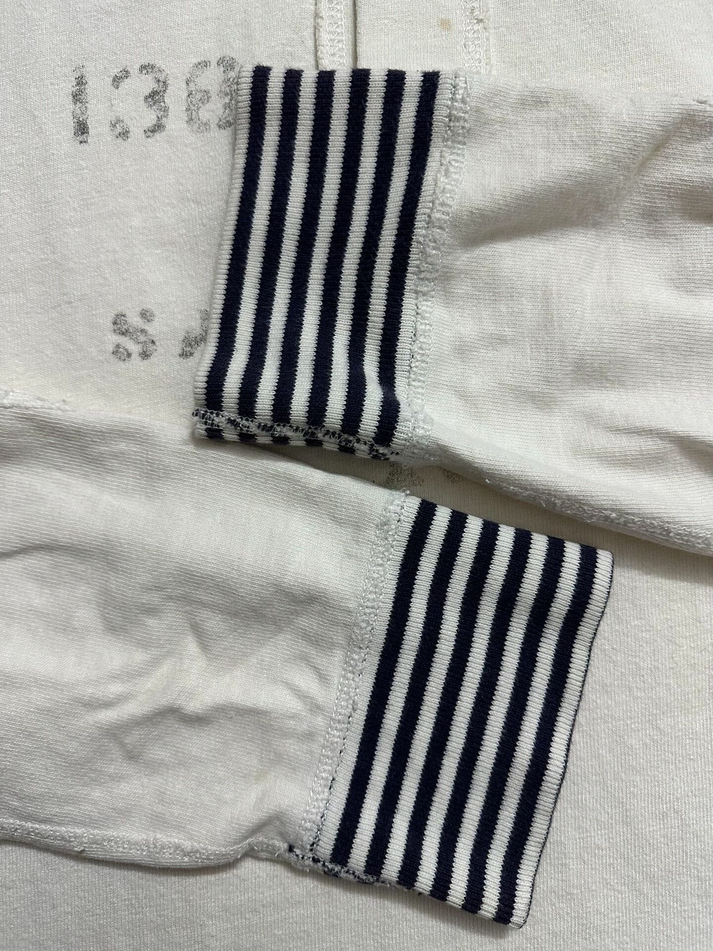 RRL Ralph Lauren RRL Vintage Stripe Patchwork Letter Henley Size US L / EU 52-54 / 3 - 6 Thumbnail