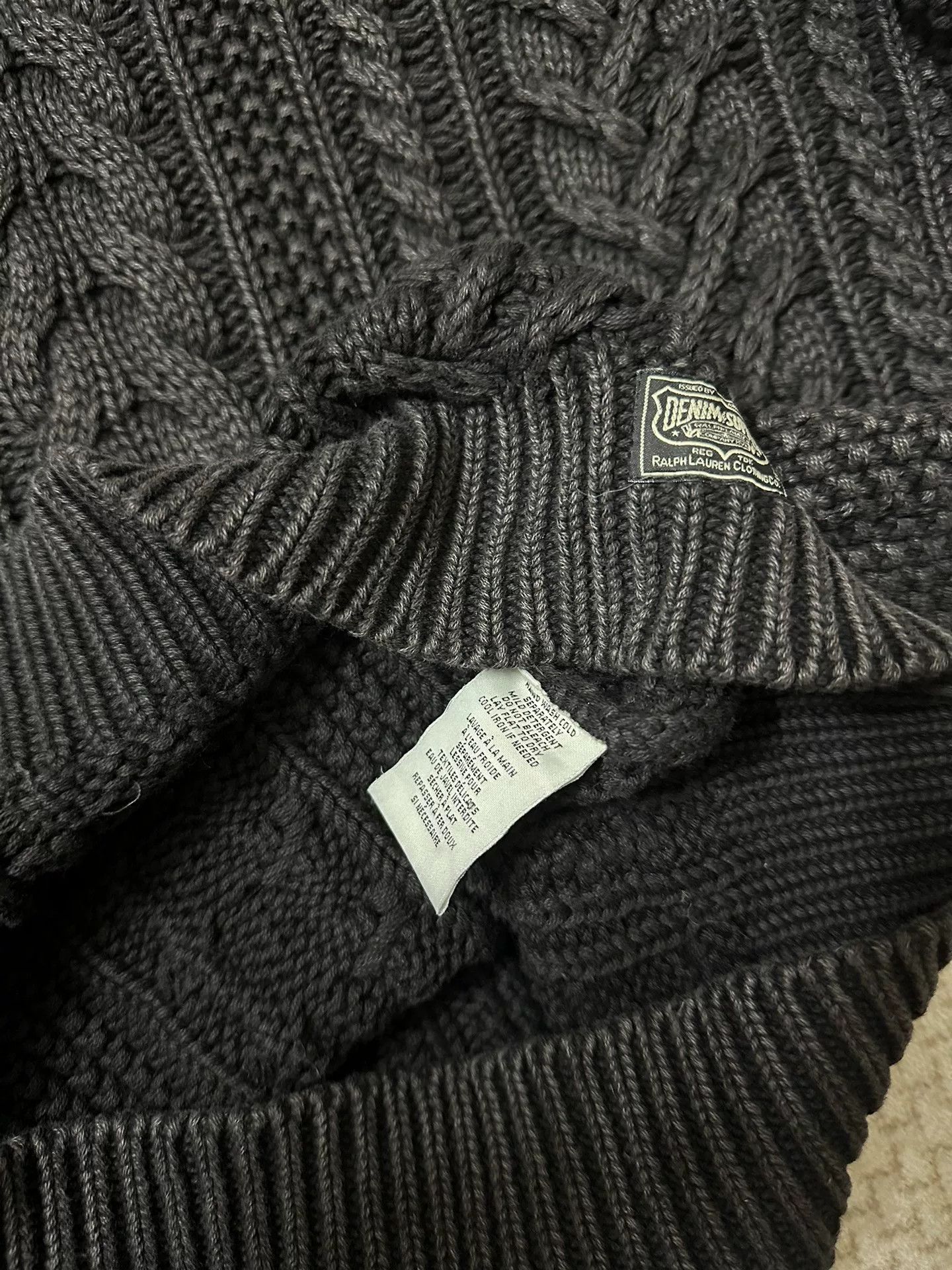 Denim & Supply Ralph Lauren Ralph Lauren Denim Supply Cable Knit Sweater Size US S / EU 44-46 / 1 - 5 Thumbnail