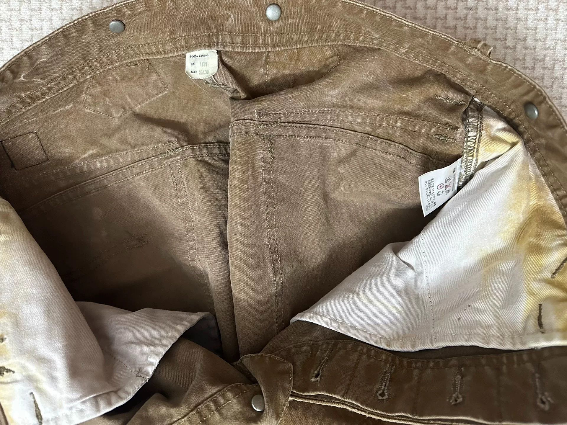 RRL Ralph Lauren RRL Vintage Limited Distressed Work Pants Size US 30 / EU 46 - 7 Thumbnail