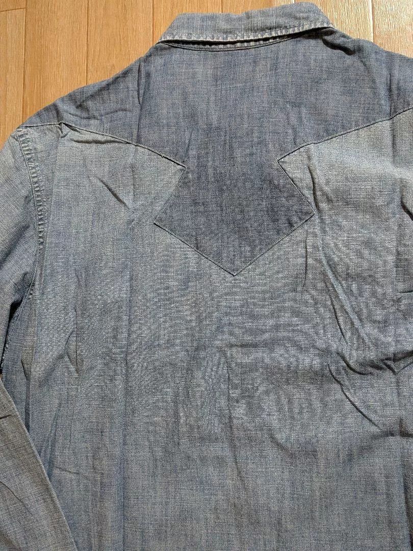 RRL Ralph Lauren RRL Double RL Vintage Western Denim Shirt Size US XL / EU 56 / 4 - 4 Thumbnail