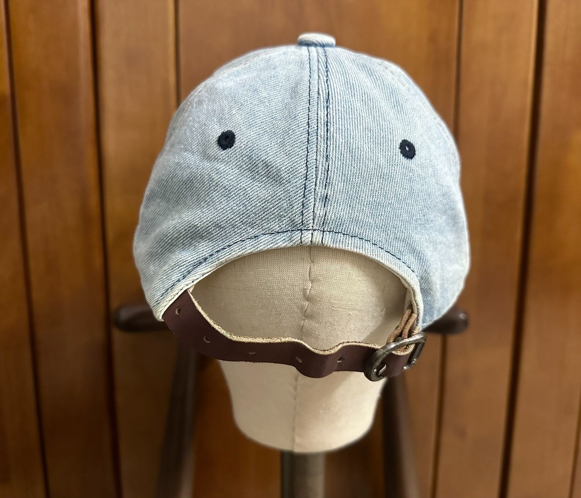 Ralph Lauren Ralph Lauren 90s US Washed Denim Logo Cap Size ONE SIZE - 9 Thumbnail