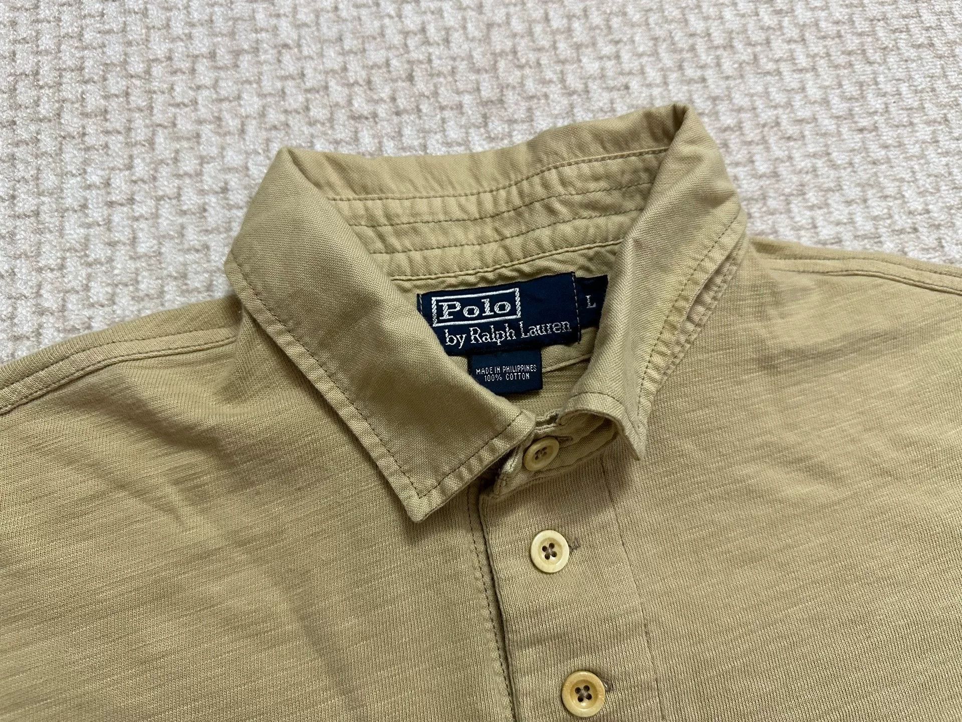 RRL Ralph Lauren Ralph Lauren 90s Long Sleeve Polo Shirt Size US L / EU 52-54 / 3 - 3 Thumbnail