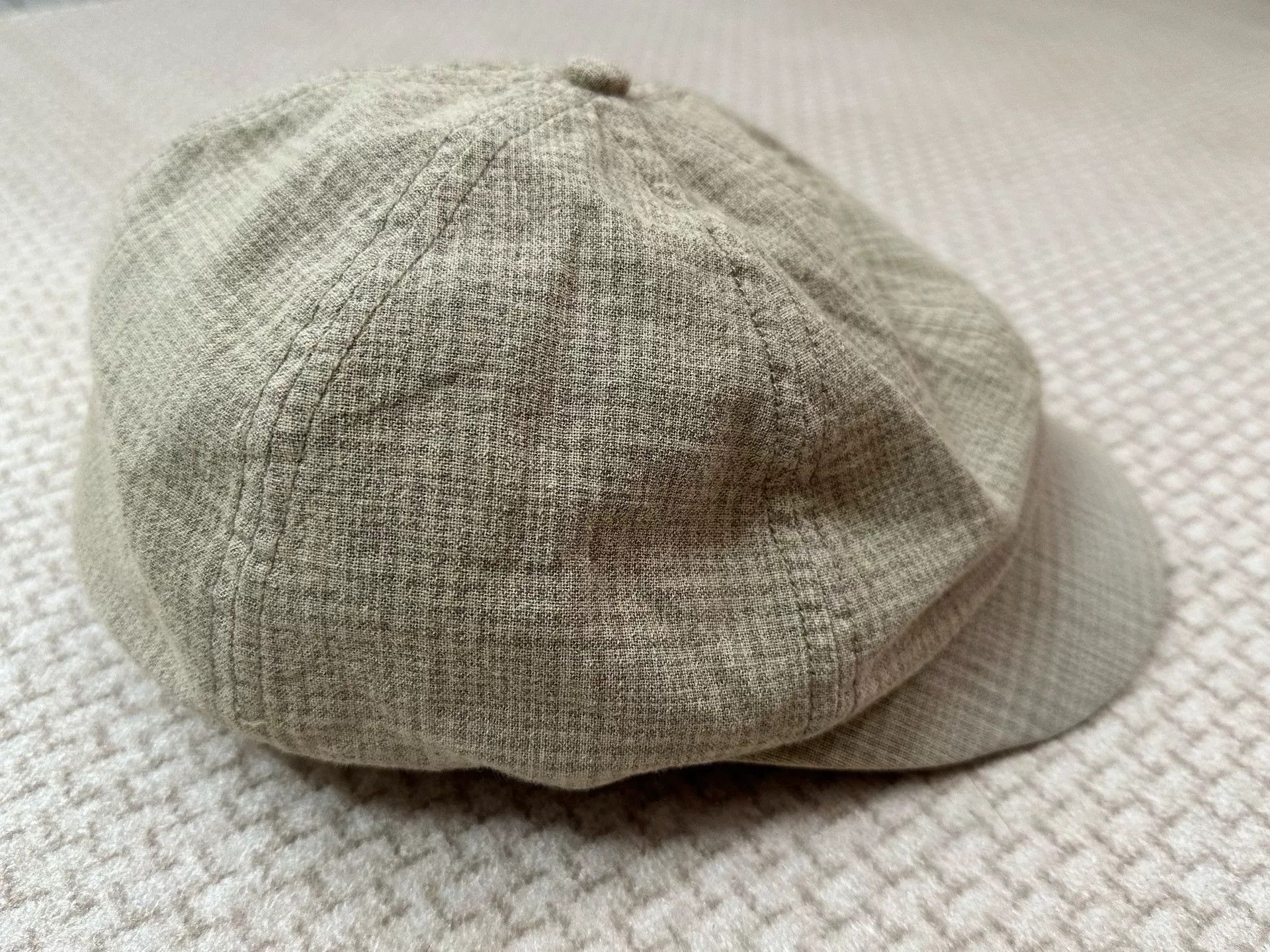 RRL Ralph Lauren RRL 2012 Gray Check Newsboy Cap Size ONE SIZE - 3 Thumbnail
