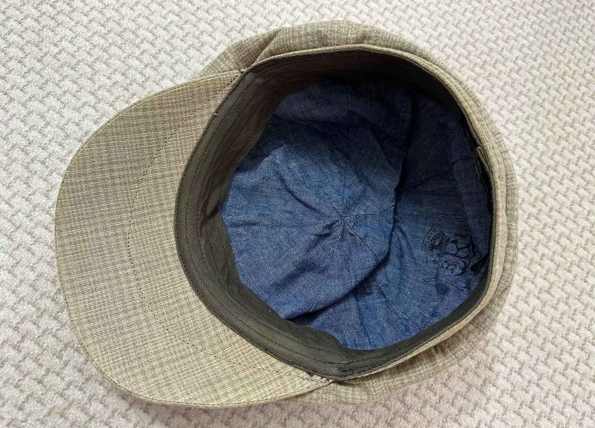 RRL Ralph Lauren RRL 2012 Gray Check Newsboy Cap Size ONE SIZE - 6 Thumbnail