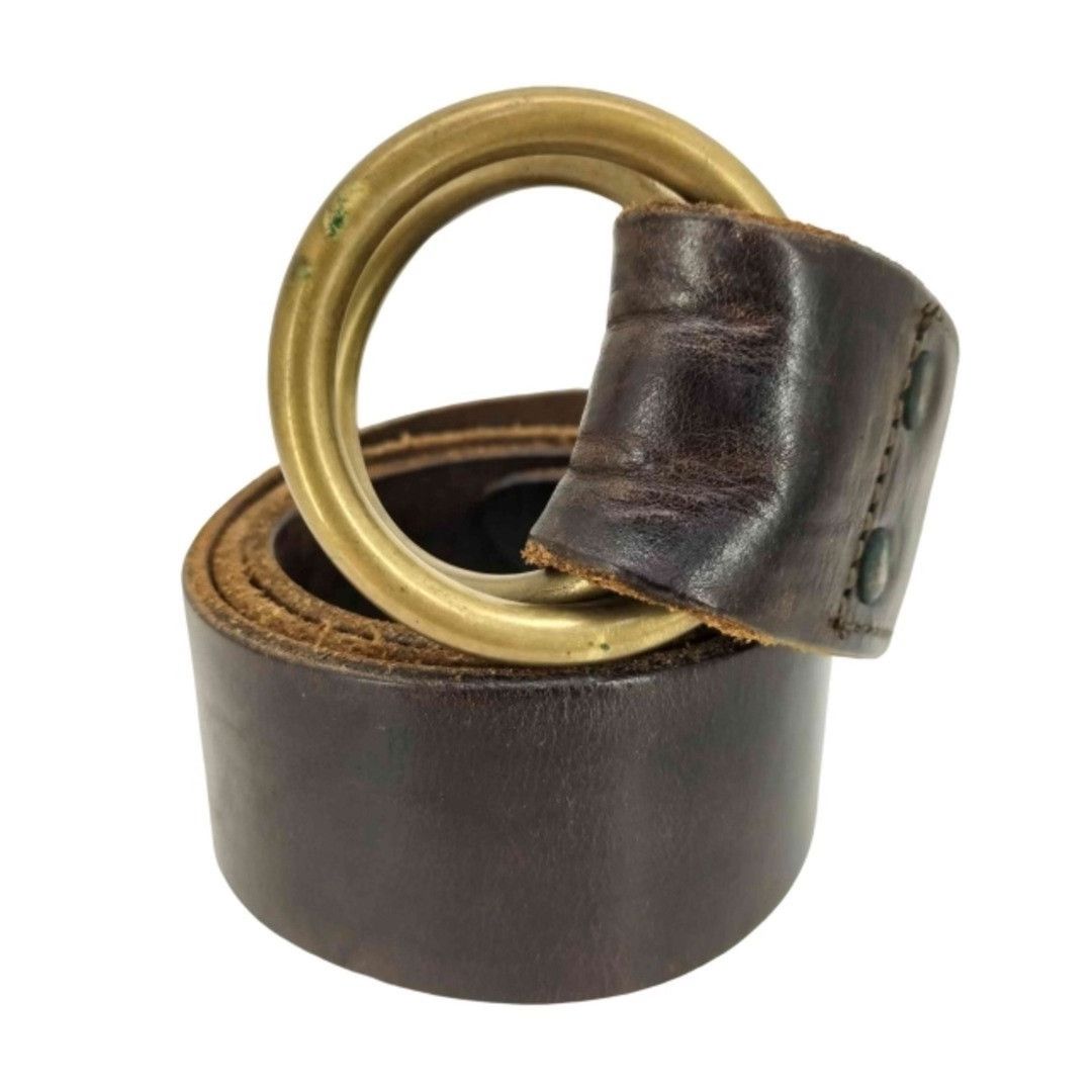 RRL Ralph Lauren RRL Vintage Italian Brown Leather Belt Size ONE SIZE - 3 Thumbnail