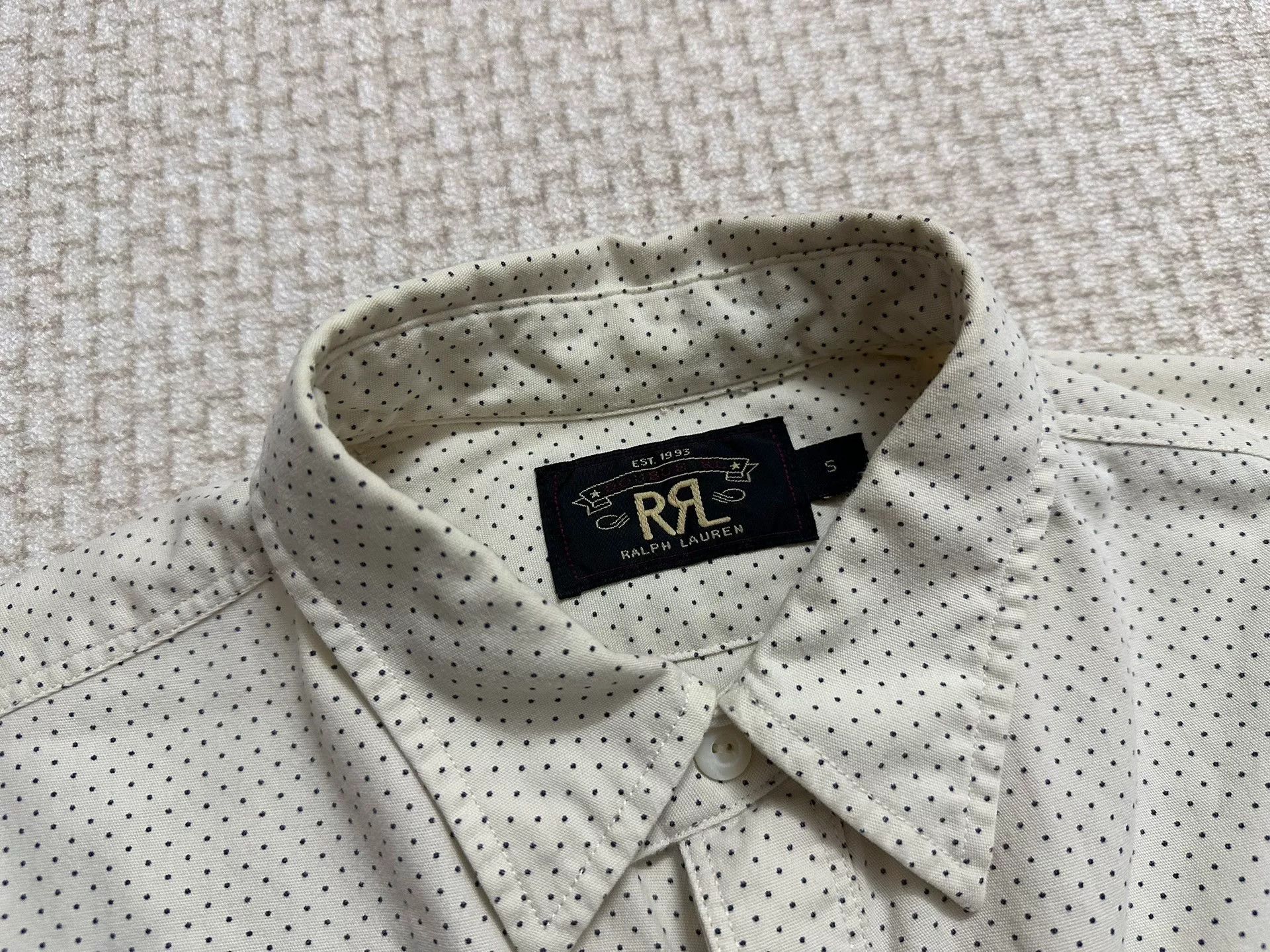 RRL Ralph Lauren RRL Double RL Polka Dot Pullover Work Shirt Size US S / EU 44-46 / 1 - 3 Thumbnail