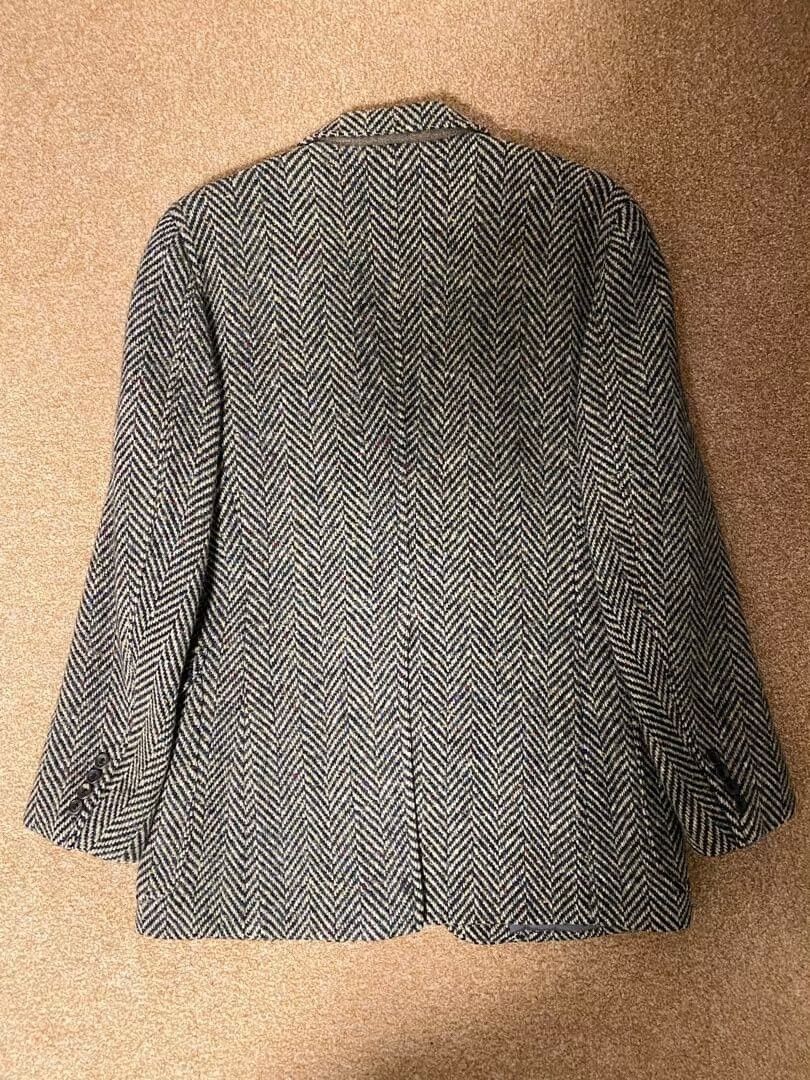 Ralph Lauren Blue Label RL Vintage Herringbone Tweed Blazer Size US M / EU 48-50 / 2 - 2 Thumbnail