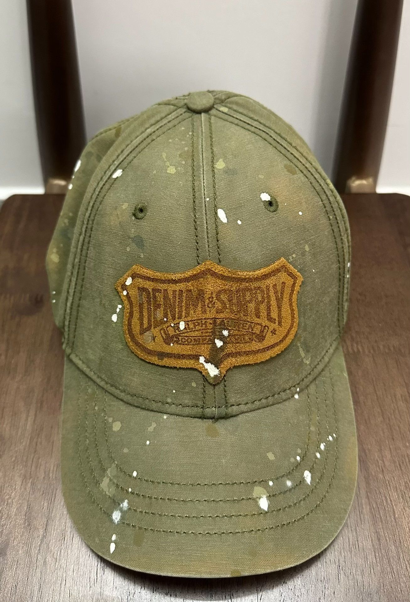 Denim & Supply Ralph Lauren Ralph Lauren Denim Supply Distressed Baseball Cap Size ONE SIZE - 4 Thumbnail
