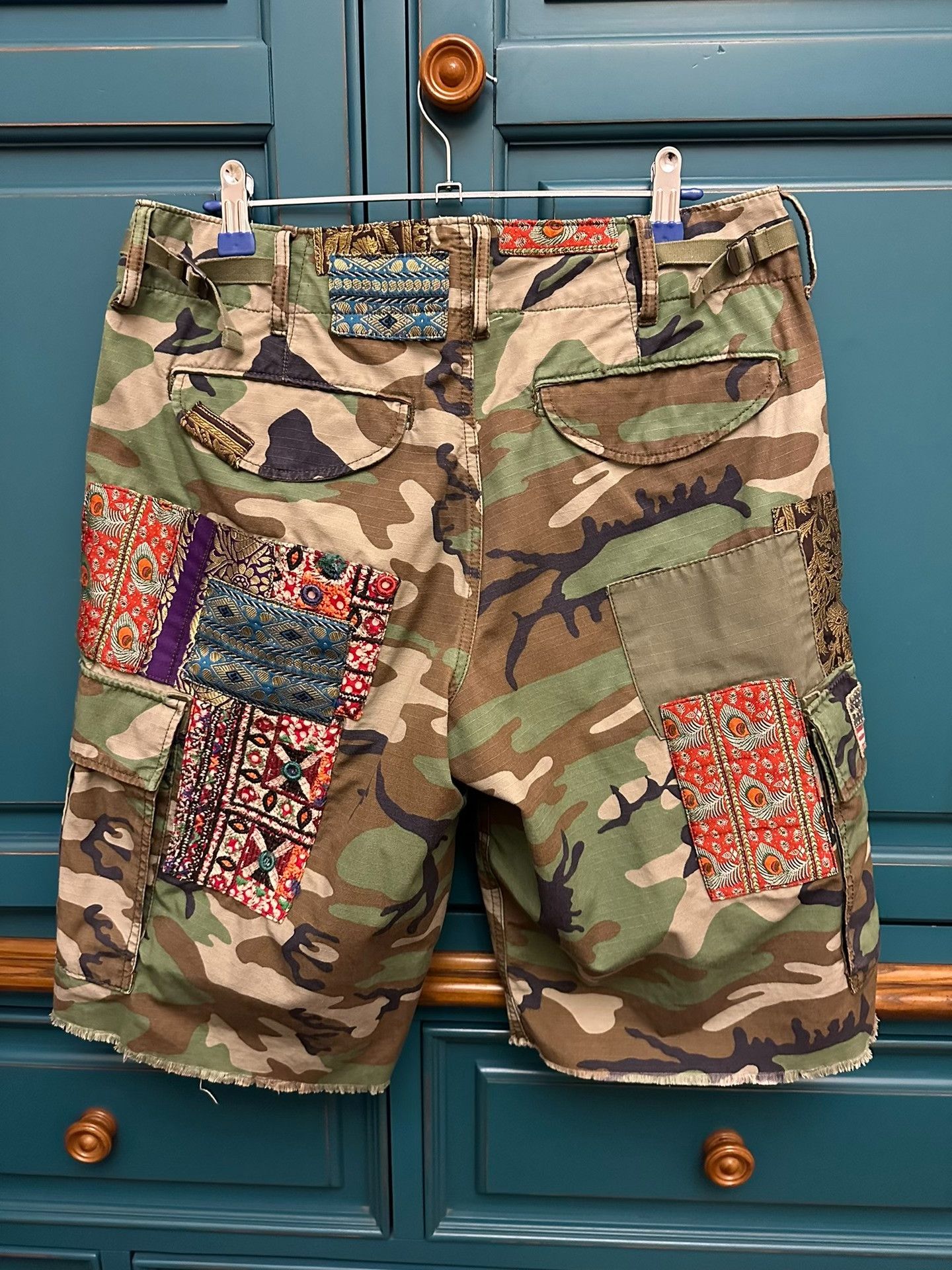 Denim & Supply Ralph Lauren Ralph Lauren Denim & Supply Camo Patchwork Shorts Size US 30 / EU 46 - 2 Thumbnail
