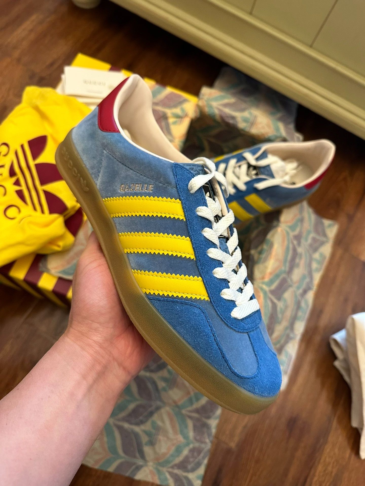 Gucci adidas Originals x Gucci Gazelle Size US 7 / EU 40 - 4 Thumbnail