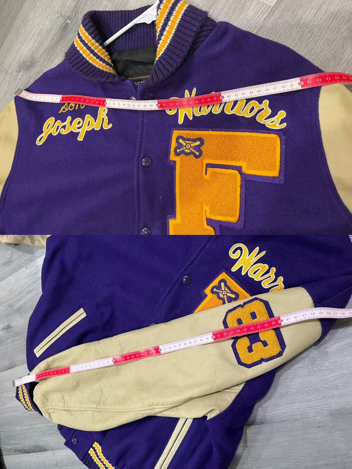 Rennoc Rennoc Whiteville Letterman Vintage Jacket Size US M / EU 48-50 / 2 - 3 Thumbnail