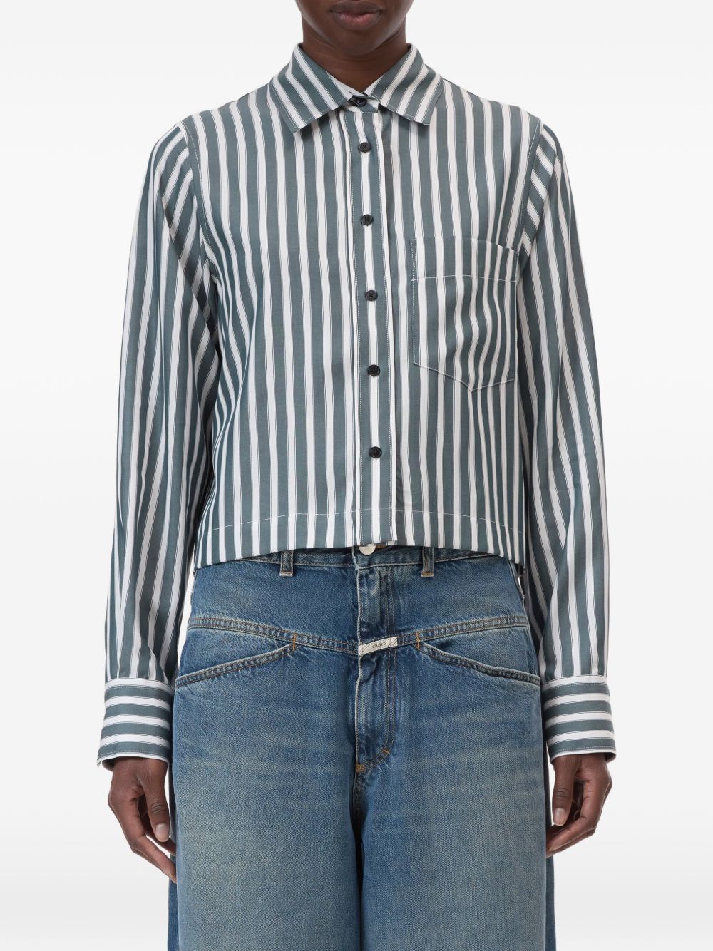CLOSED CROPPED SHIRT Size M / US 6-8 / IT 42-44 - 3 Thumbnail