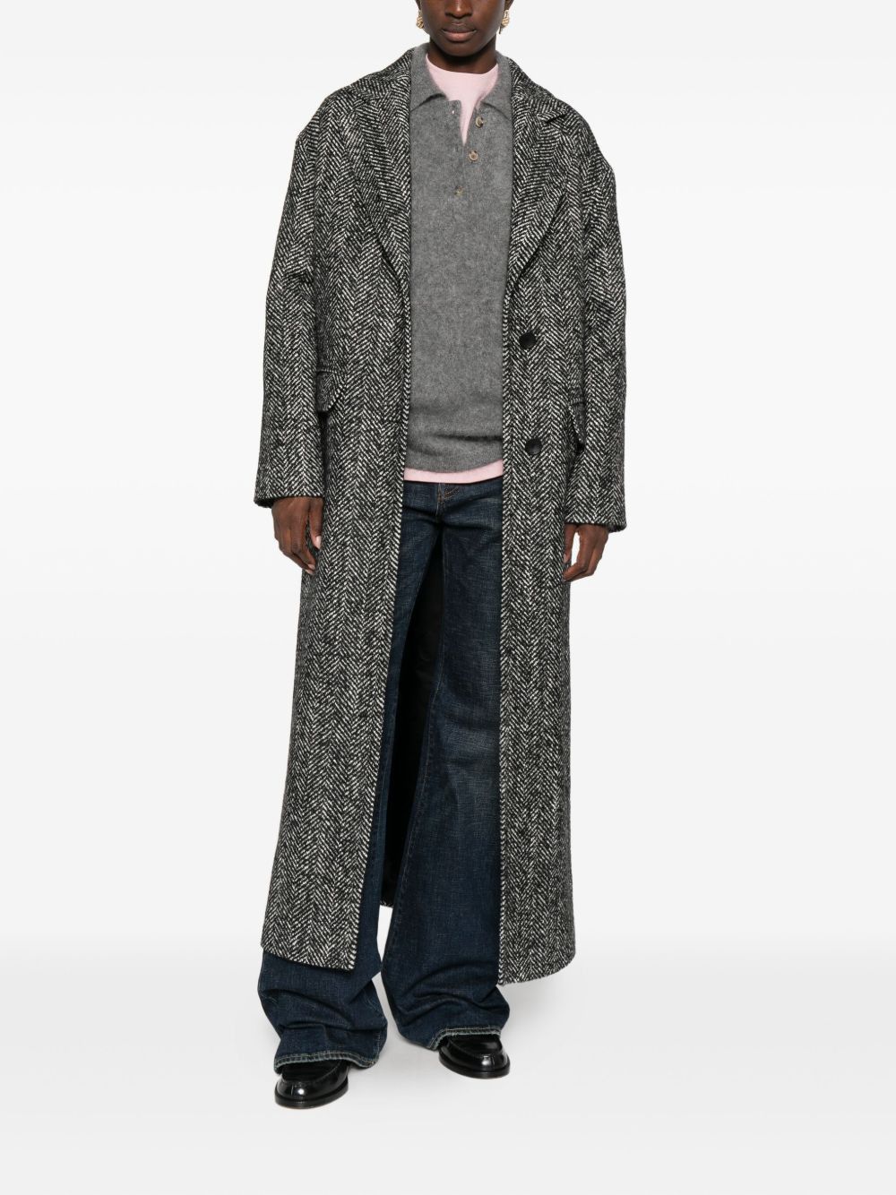 Tagliatore WOOL BLEND SINGLE-BREASTED COAT Size XS / US 0-2 / IT 36-38 - 2 Thumbnail