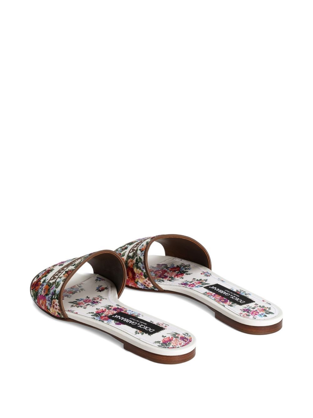 Dolce & Gabbana EMBROIDERED FLAT SANDALS Size US 6 / IT 36 - 4 Thumbnail