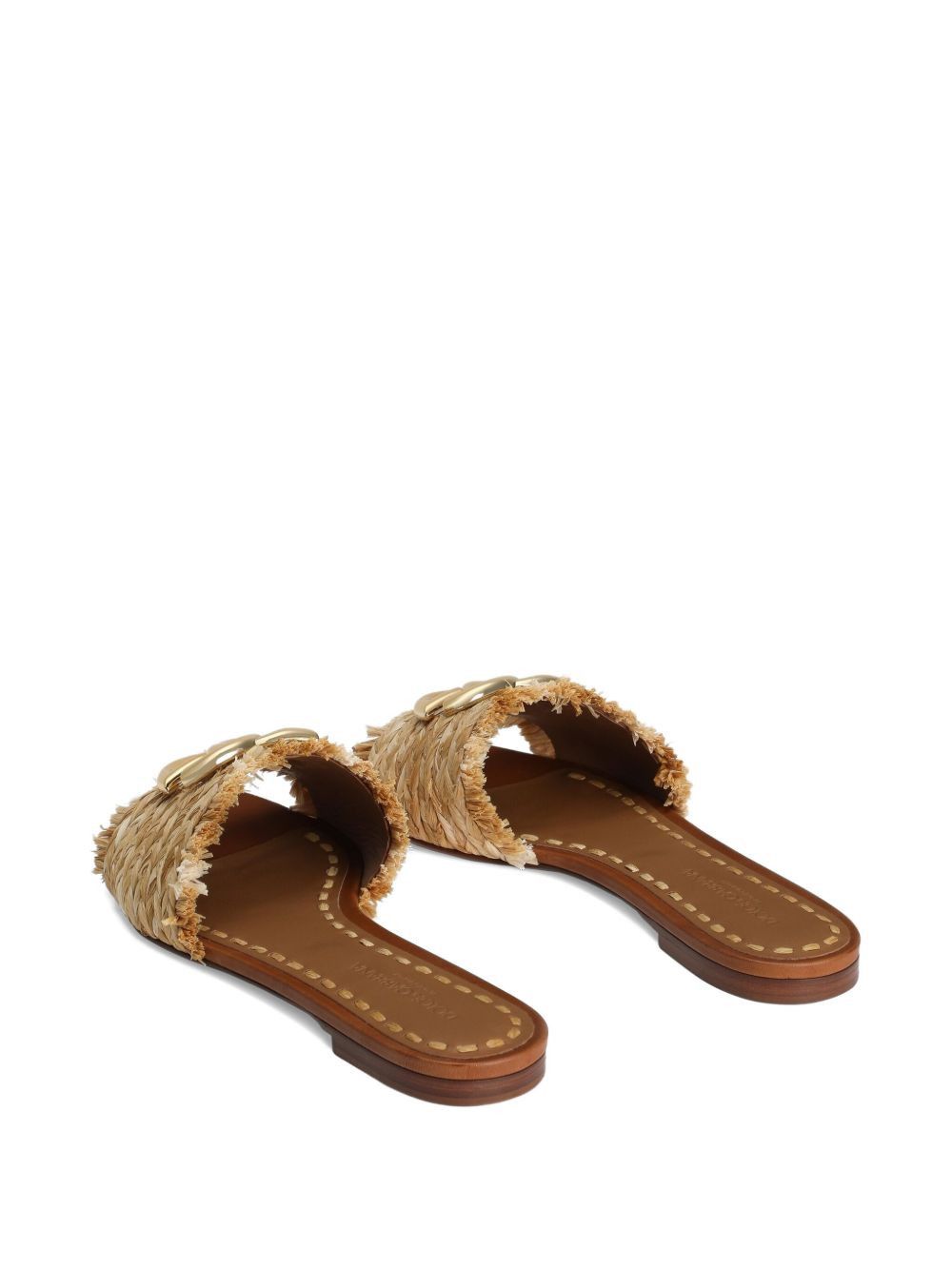Dolce & Gabbana DG LOGO RAFIA FLAT SANDALS Size US 7 / IT 37 - 2 Thumbnail