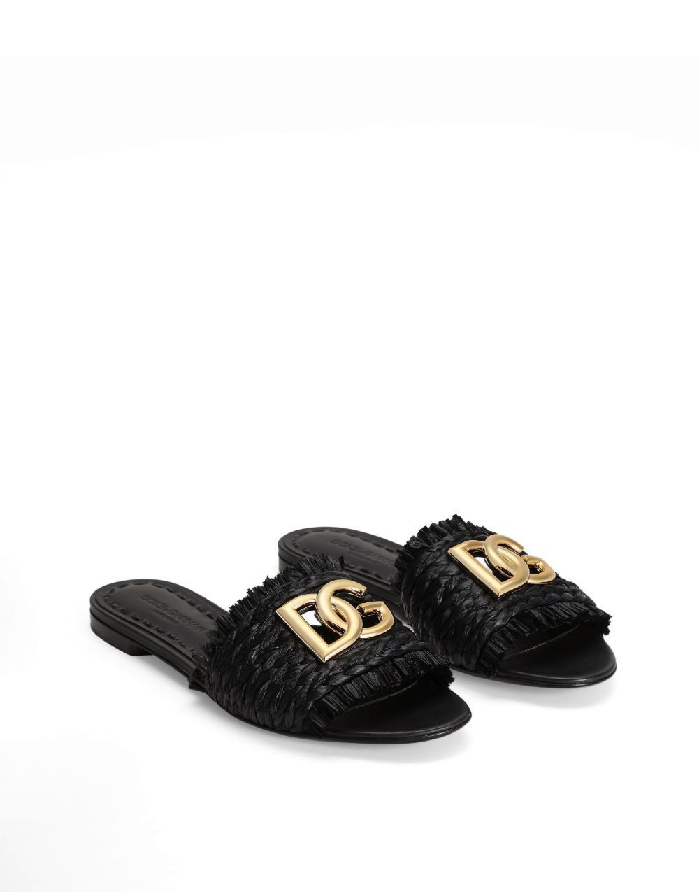 Dolce & Gabbana DG LOGO RAFIA FLAT SANDALS Size US 7.5 / IT 37.5 - 4 Thumbnail