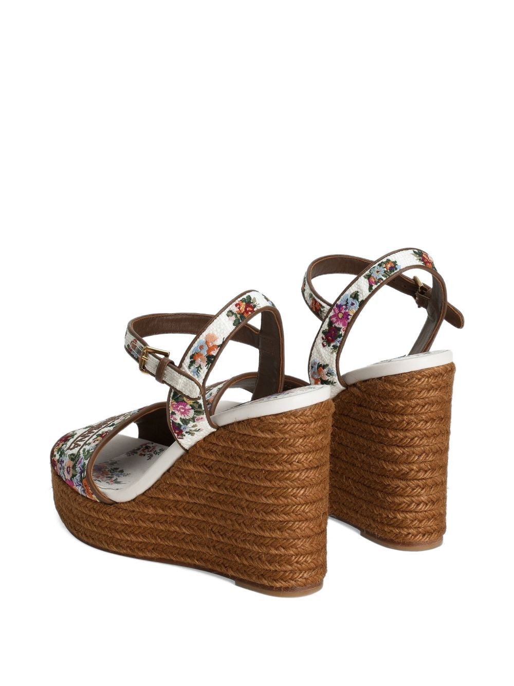 Dolce & Gabbana EMBROIDERED WEDGE SANDALS Size US 9 / IT 39 - 4 Thumbnail