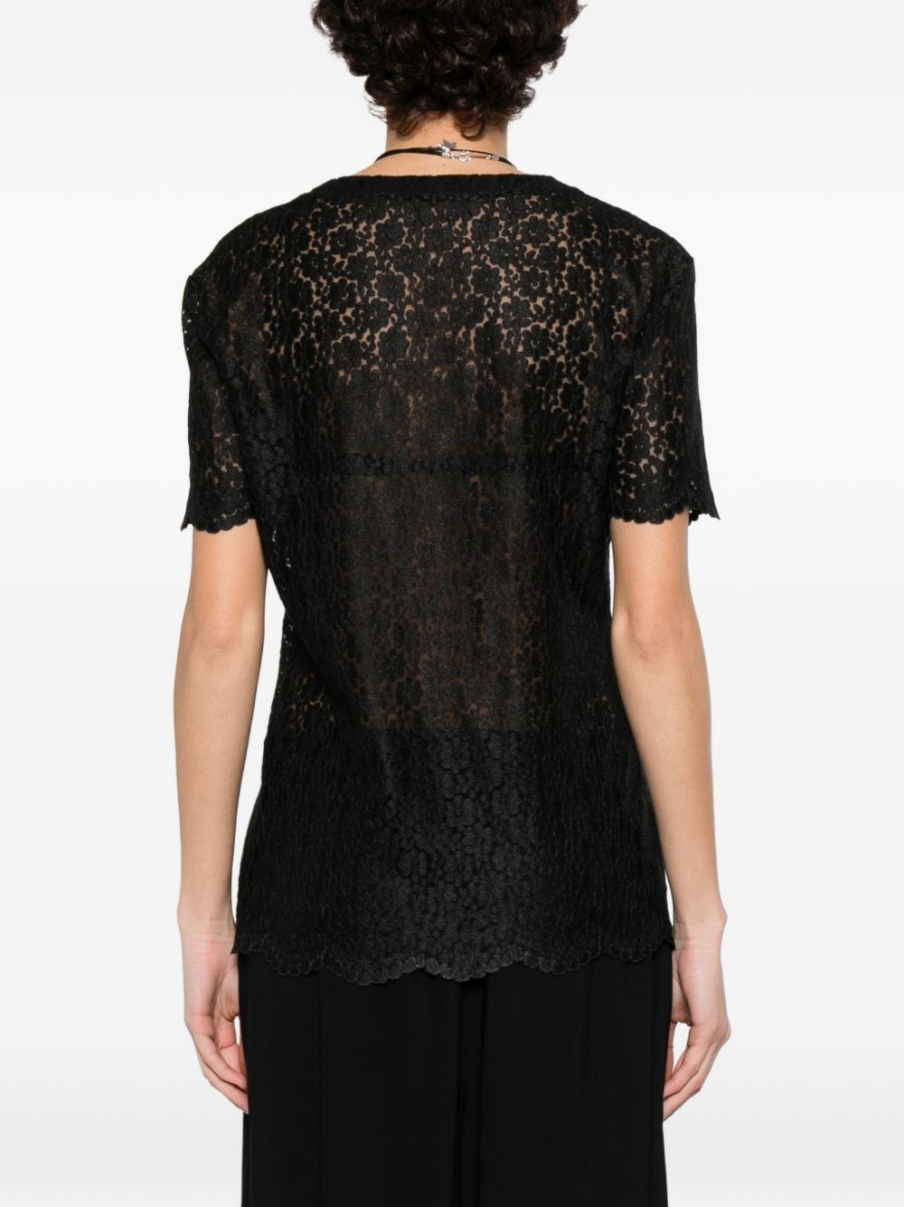 Ermanno Scervino EMBROIDERED T-SHIRT Size M / US 6-8 / IT 42-44 - 4 Thumbnail