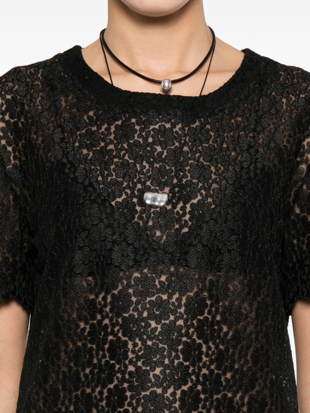 Ermanno Scervino EMBROIDERED T-SHIRT Size M / US 6-8 / IT 42-44 - 3 Thumbnail