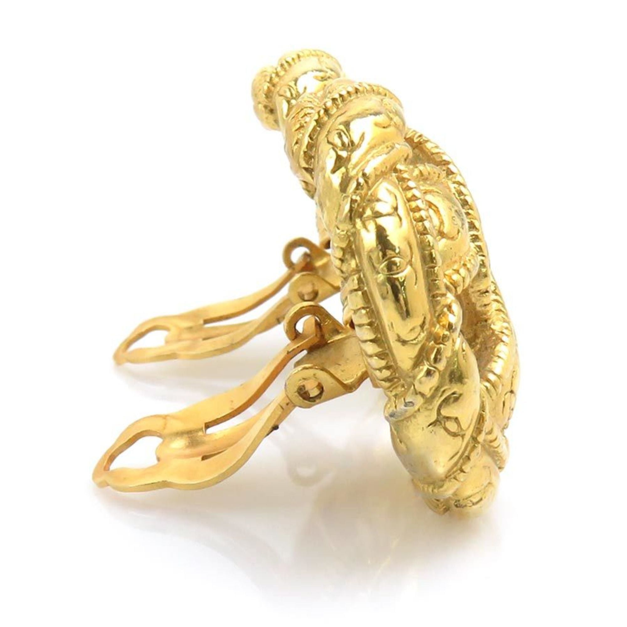 Chanel CHANEL Coco Mark Metal Gold Earrings for Women, Free Shipping, e61588a Size ONE SIZE - 2 Thumbnail