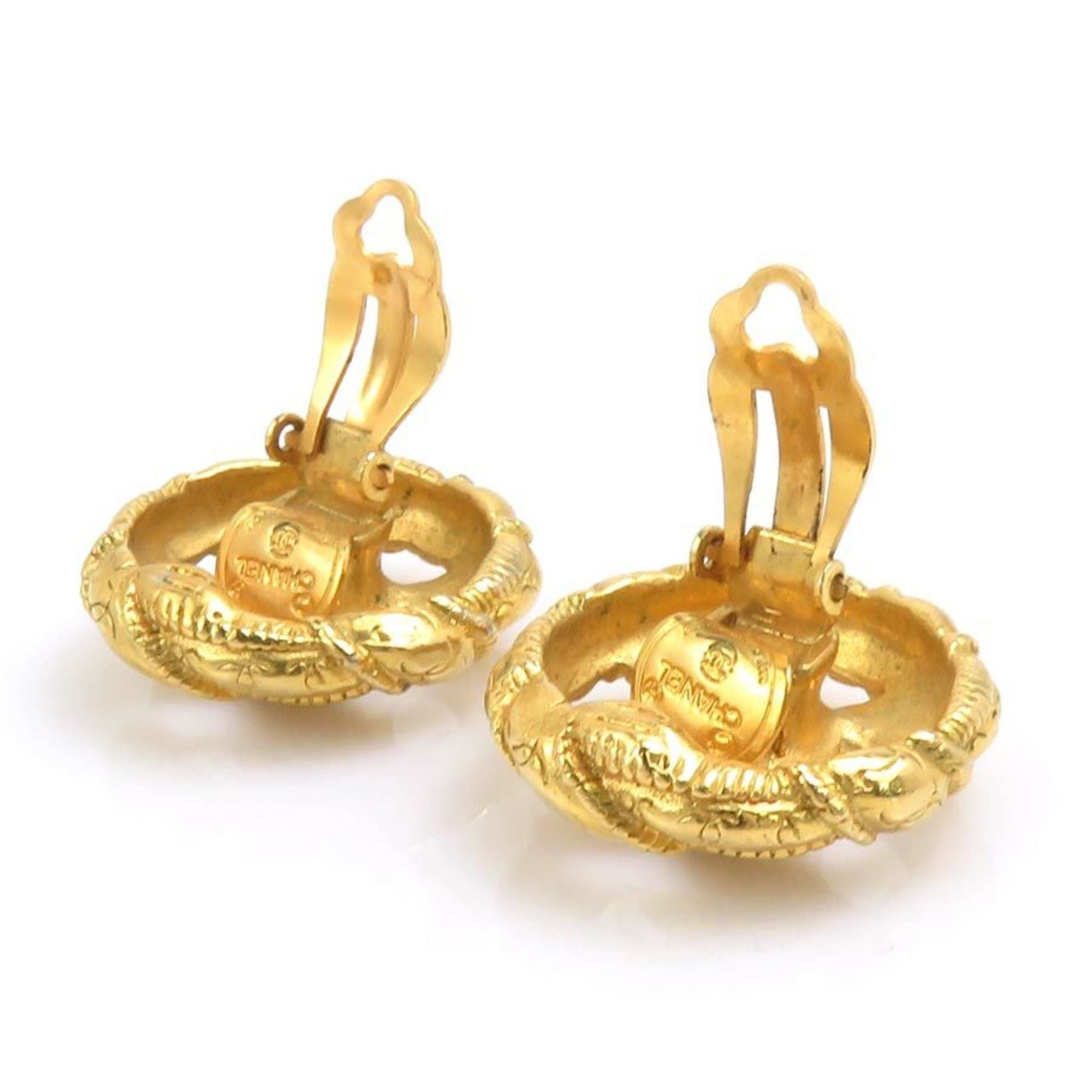 Chanel CHANEL Coco Mark Metal Gold Earrings for Women, Free Shipping, e61588a Size ONE SIZE - 5 Thumbnail