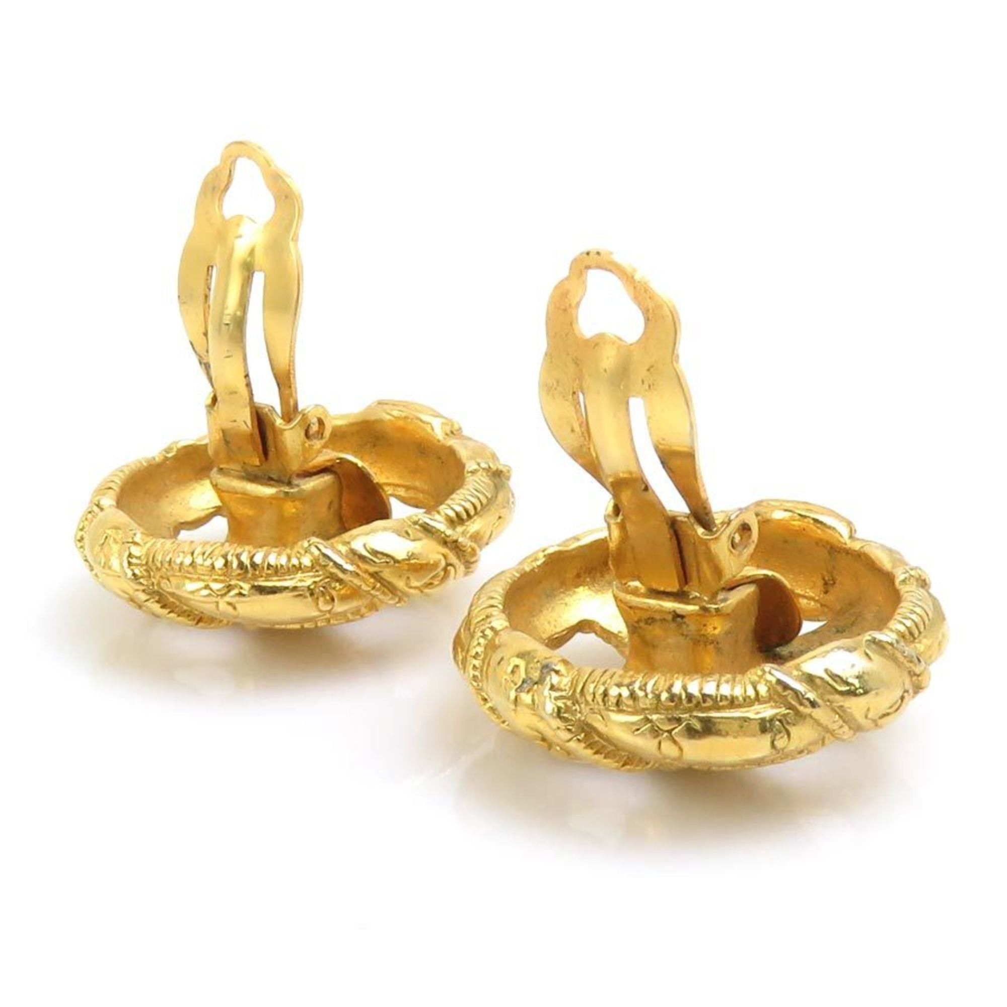 Chanel CHANEL Coco Mark Metal Gold Earrings for Women, Free Shipping, e61588a Size ONE SIZE - 4 Thumbnail