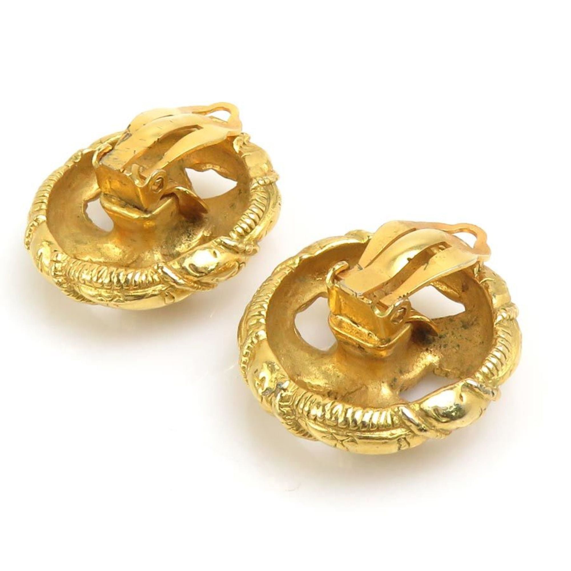 Chanel CHANEL Coco Mark Metal Gold Earrings for Women, Free Shipping, e61588a Size ONE SIZE - 7 Thumbnail