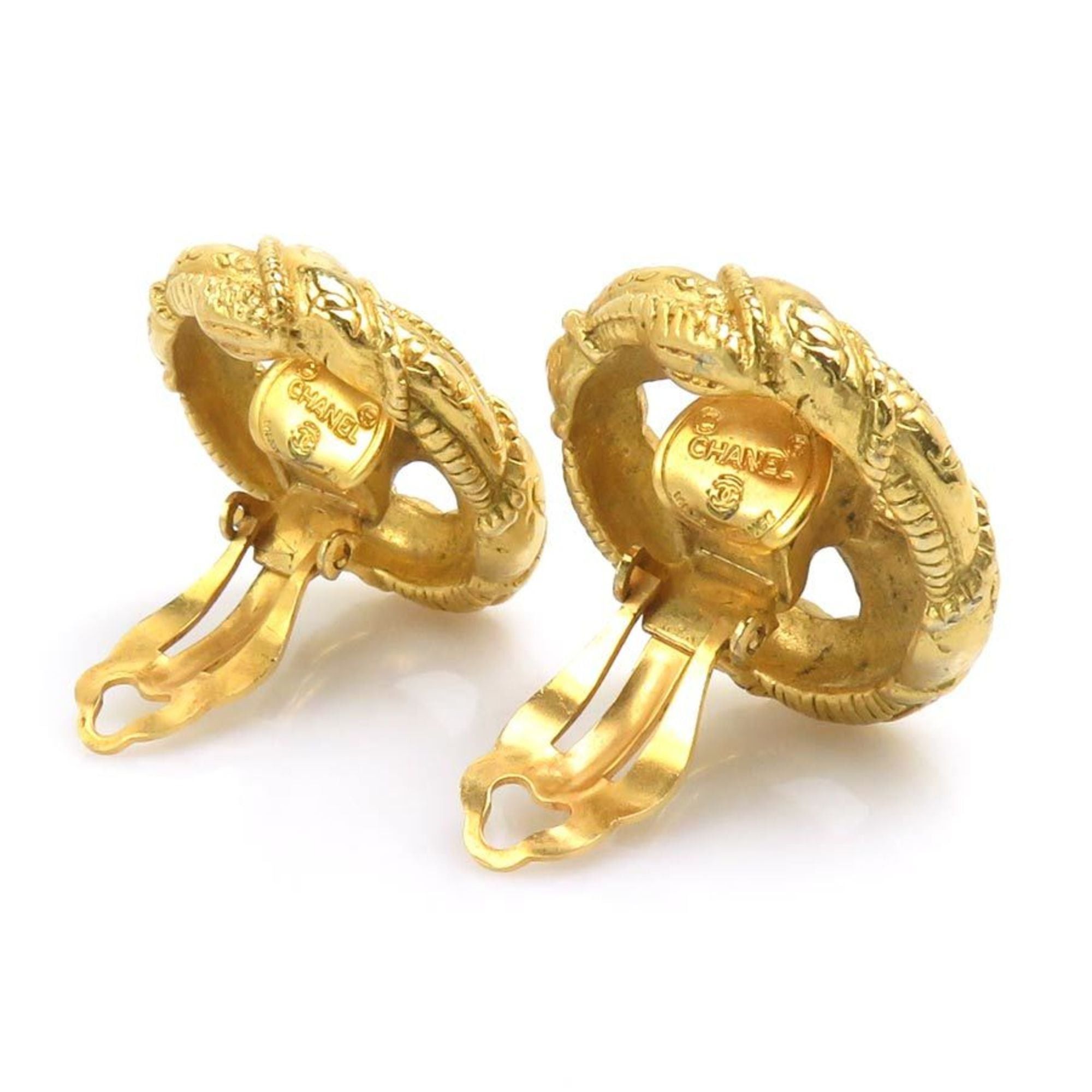 Chanel CHANEL Coco Mark Metal Gold Earrings for Women, Free Shipping, e61588a Size ONE SIZE - 3 Thumbnail