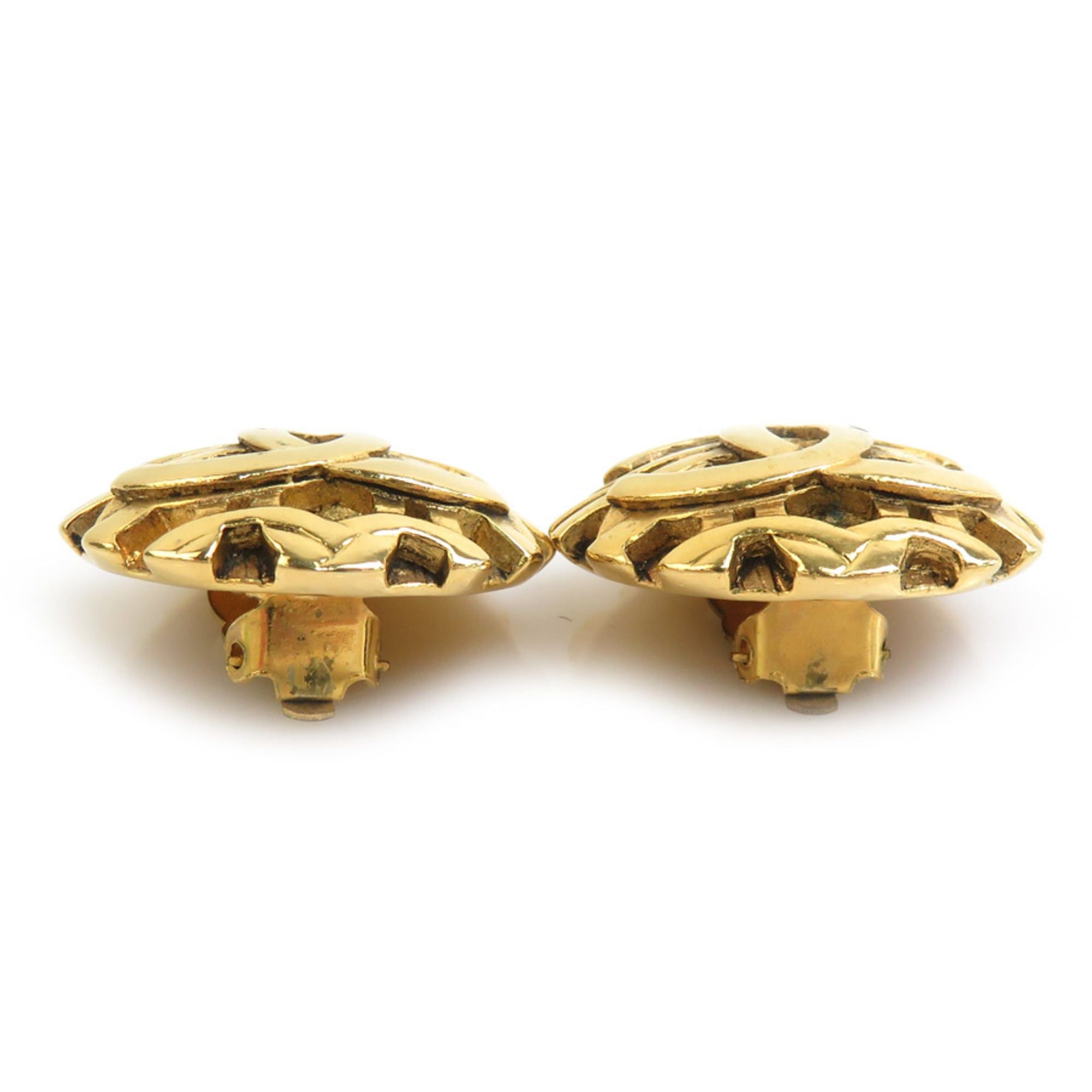 Chanel CHANEL Coco Mark Metal Gold Earrings for Women, Free Shipping e61595k Size ONE SIZE - 4 Thumbnail