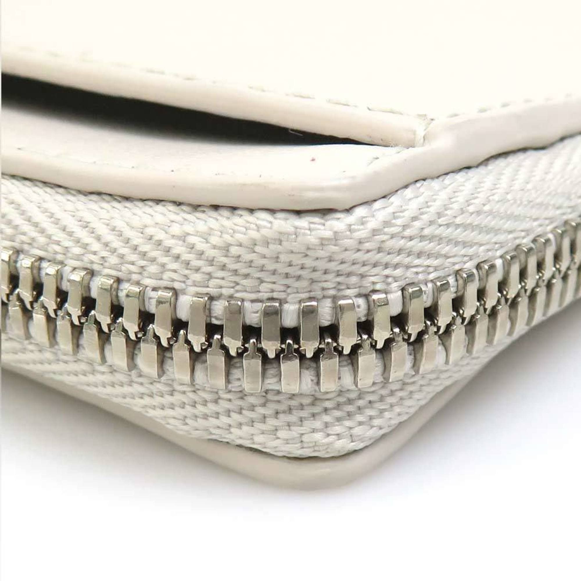 Balenciaga Balenciaga Business Card Case, Leather, Ivory and Silver, Women's, Free Shipping, e61581 Size ONE SIZE - 7 Thumbnail