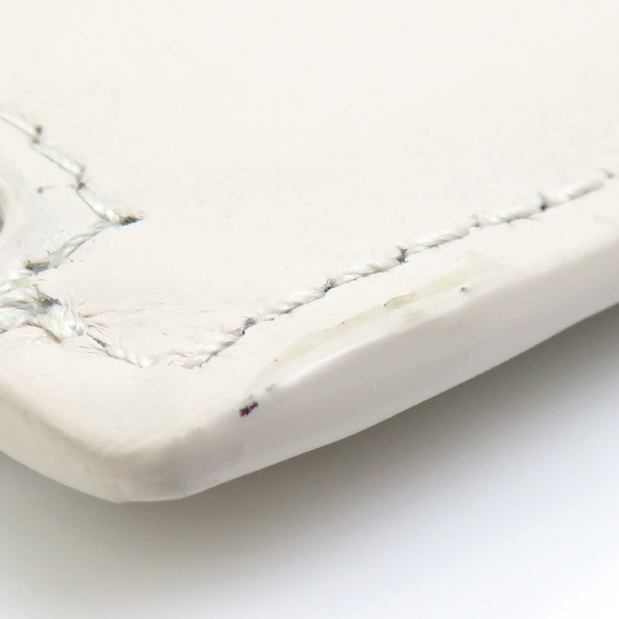 Balenciaga Balenciaga Business Card Case, Leather, Ivory and Silver, Women's, Free Shipping, e61581 Size ONE SIZE - 9 Thumbnail