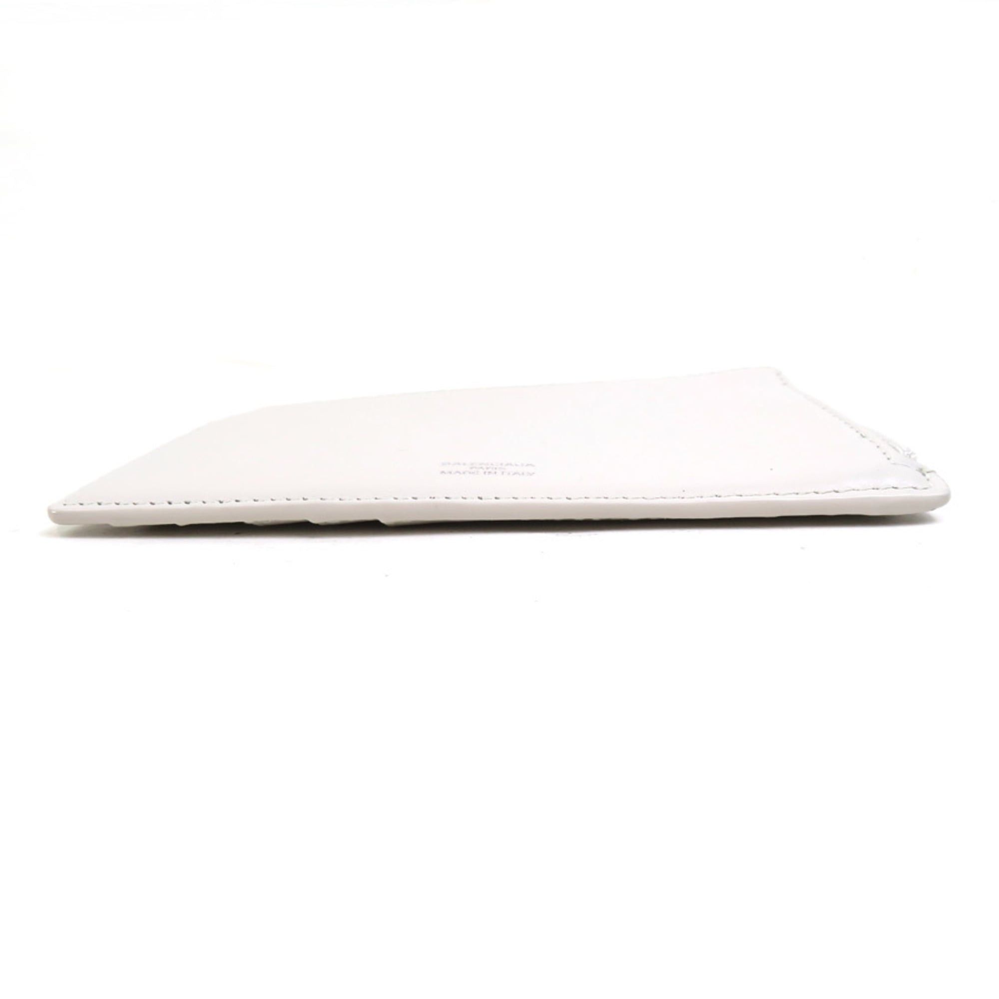 Balenciaga Balenciaga Business Card Case, Leather, Ivory and Silver, Women's, Free Shipping, e61581 Size ONE SIZE - 4 Thumbnail