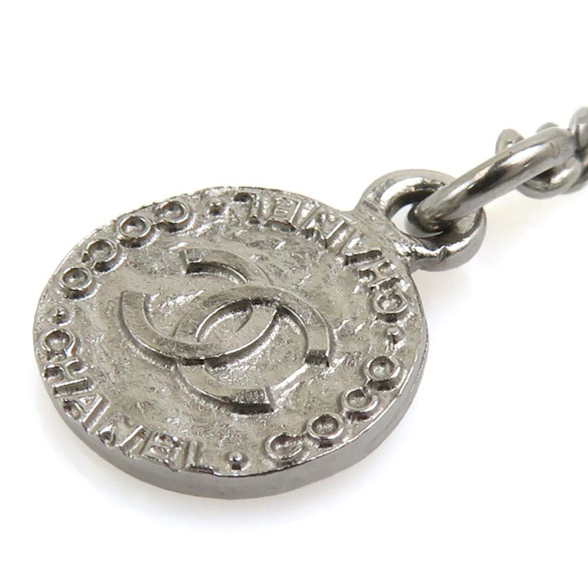 Chanel Chanel Coco Mark Metal Gunmetal Necklace for Women, Free Shipping, e61586a Size ONE SIZE - 5 Thumbnail