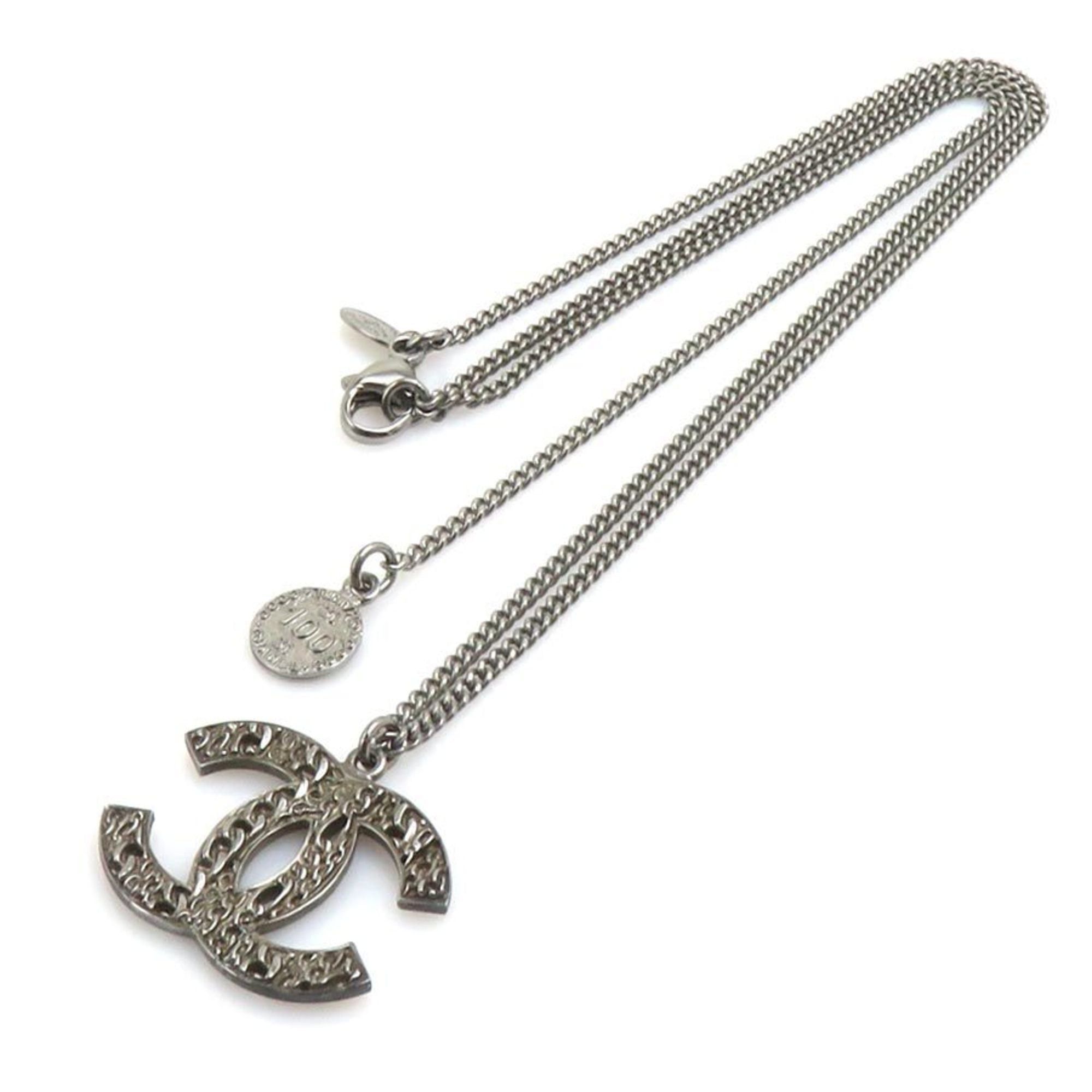 Chanel Chanel Coco Mark Metal Gunmetal Necklace for Women, Free Shipping, e61586a Size ONE SIZE - 10 Thumbnail