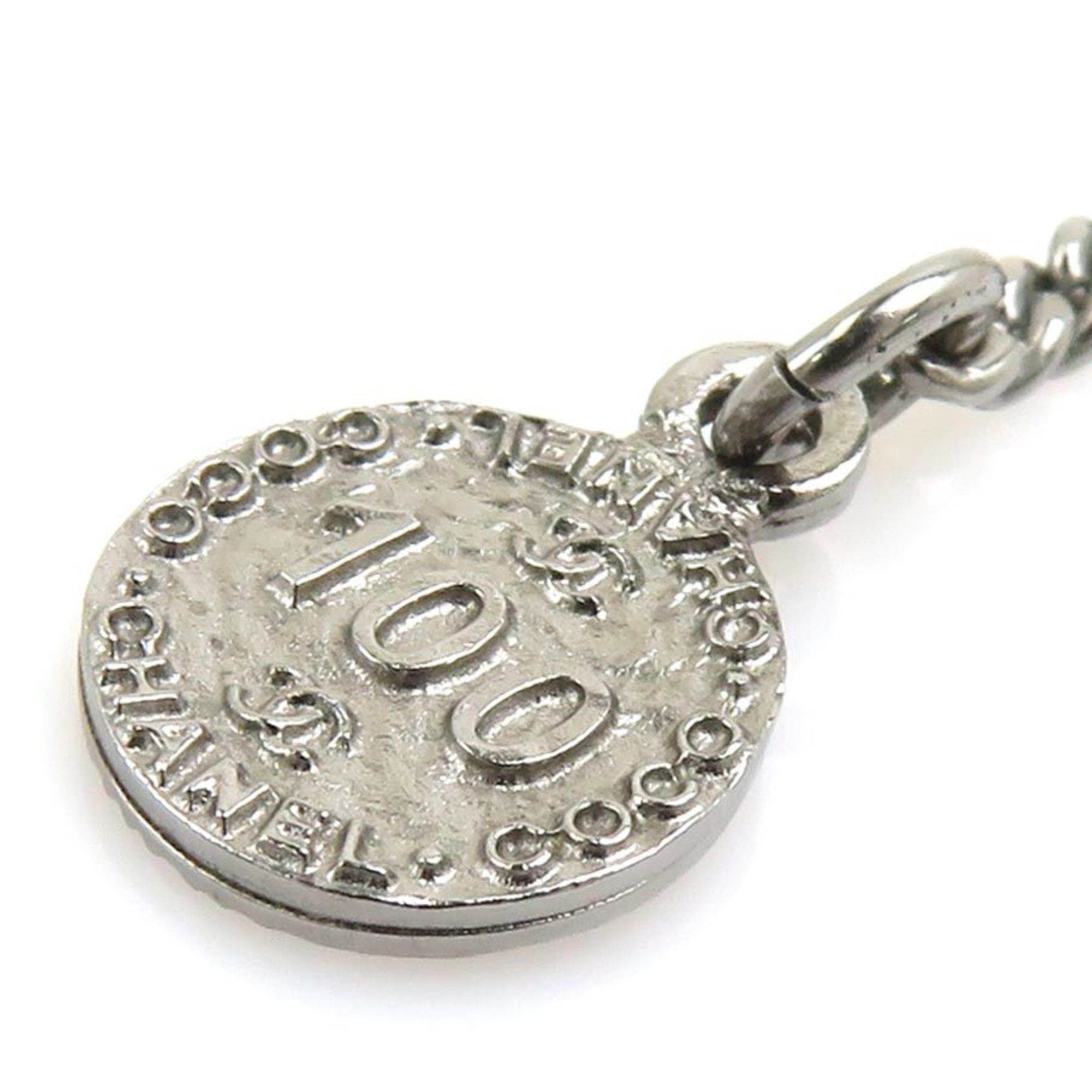 Chanel Chanel Coco Mark Metal Gunmetal Necklace for Women, Free Shipping, e61586a Size ONE SIZE - 6 Thumbnail