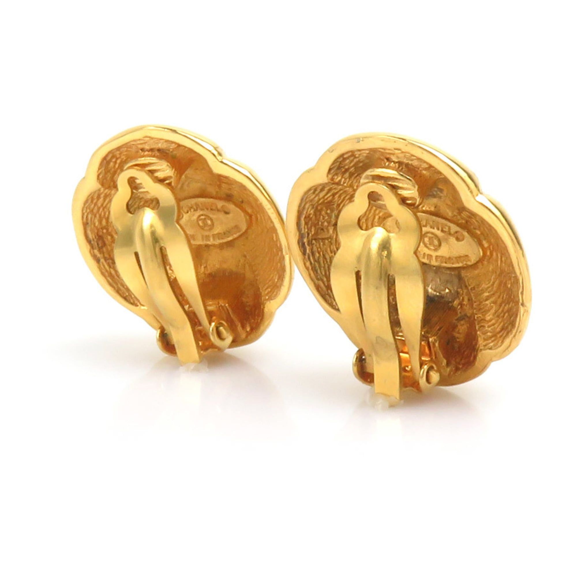 Chanel CHANEL Coco Mark Metal Gold Earrings for Women, Free Shipping e61590i Size ONE SIZE - 3 Thumbnail