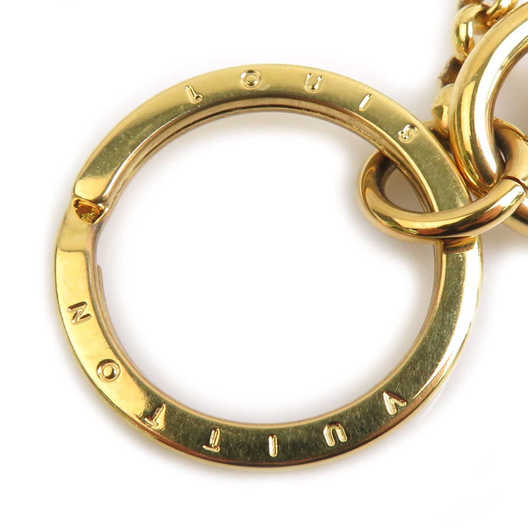 Louis Vuitton Louis Vuitton Porte Clés Into the Flower Metal Keyring, Gold, Brown, and Pink, Women's, M69406, Free Shipping, e61597j Size ONE SIZE - 7 Thumbnail