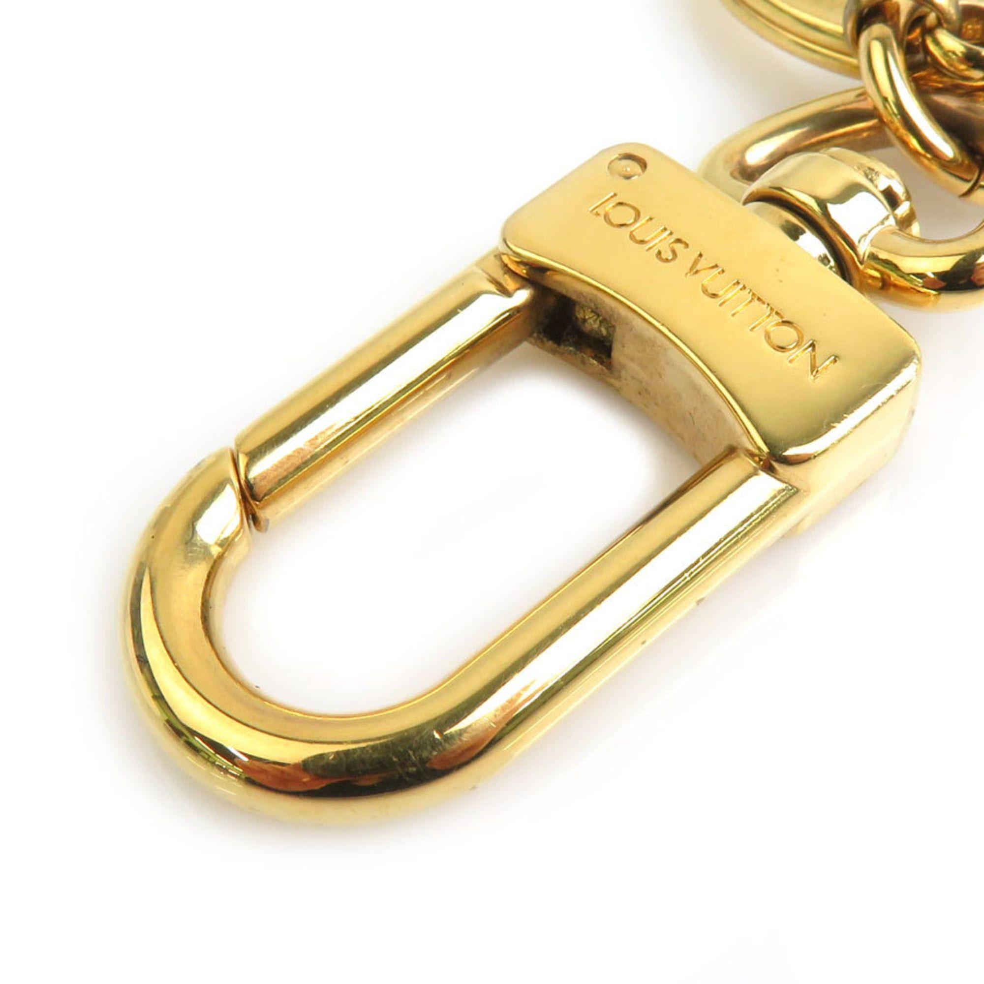 Louis Vuitton Louis Vuitton Porte Clés Into the Flower Metal Keyring, Gold, Brown, and Pink, Women's, M69406, Free Shipping, e61597j Size ONE SIZE - 6 Thumbnail