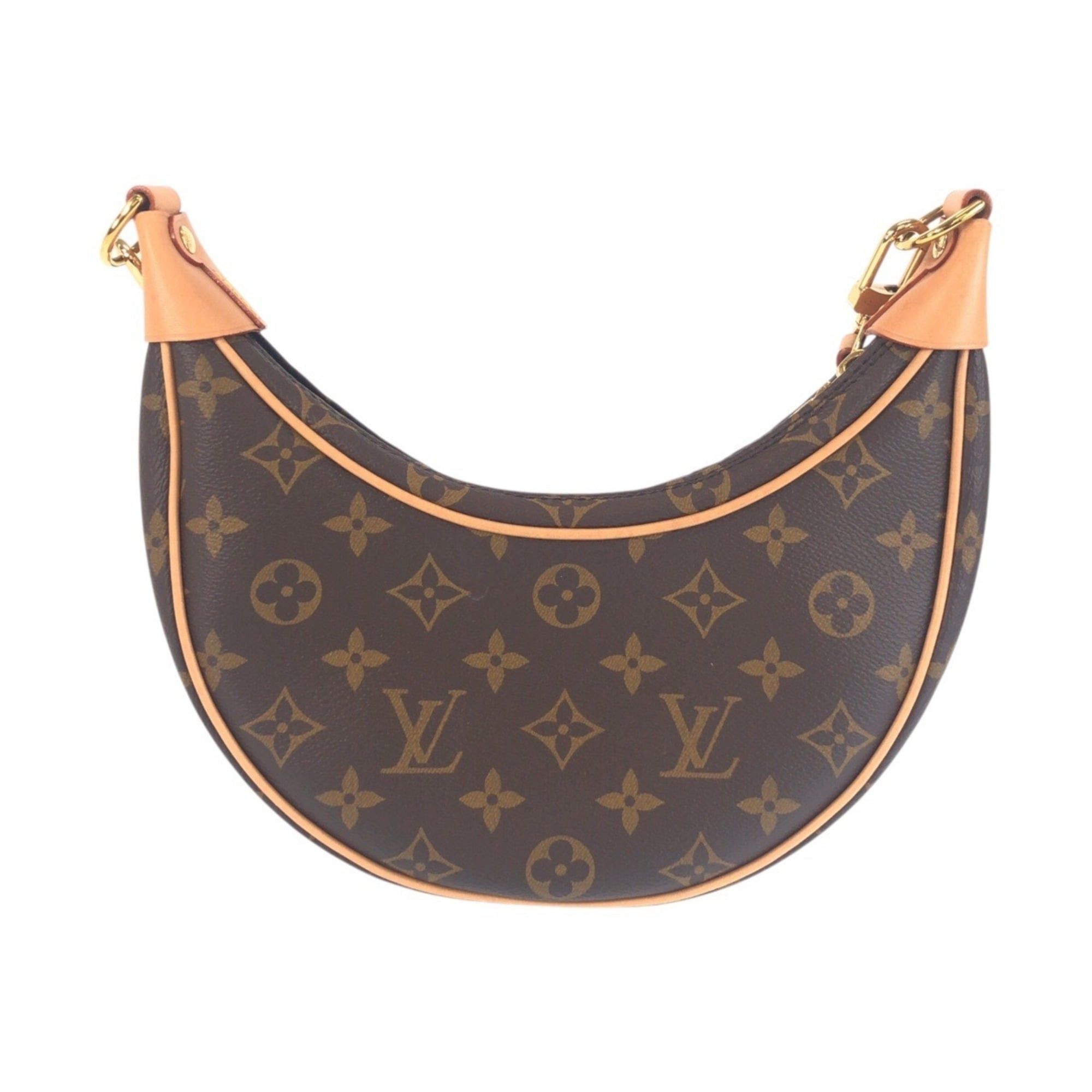 Louis Vuitton LOUIS VUITTON Monogram Loop Brown Leather with Gold Hardware, M81098, 2-Way Shoulder/Handbag for Women Size ONE SIZE - 2 Thumbnail