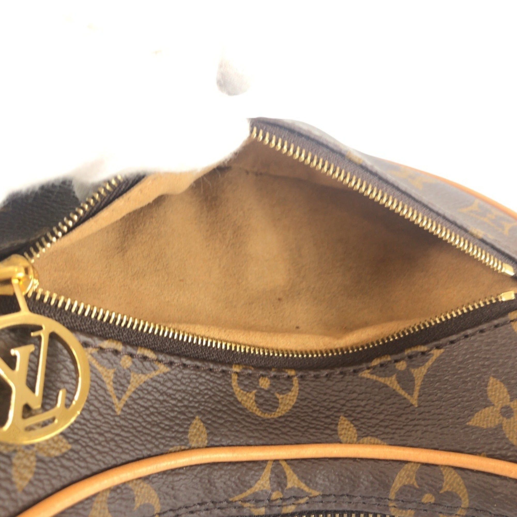 Louis Vuitton LOUIS VUITTON Monogram Loop Brown Leather with Gold Hardware, M81098, 2-Way Shoulder/Handbag for Women Size ONE SIZE - 9 Thumbnail