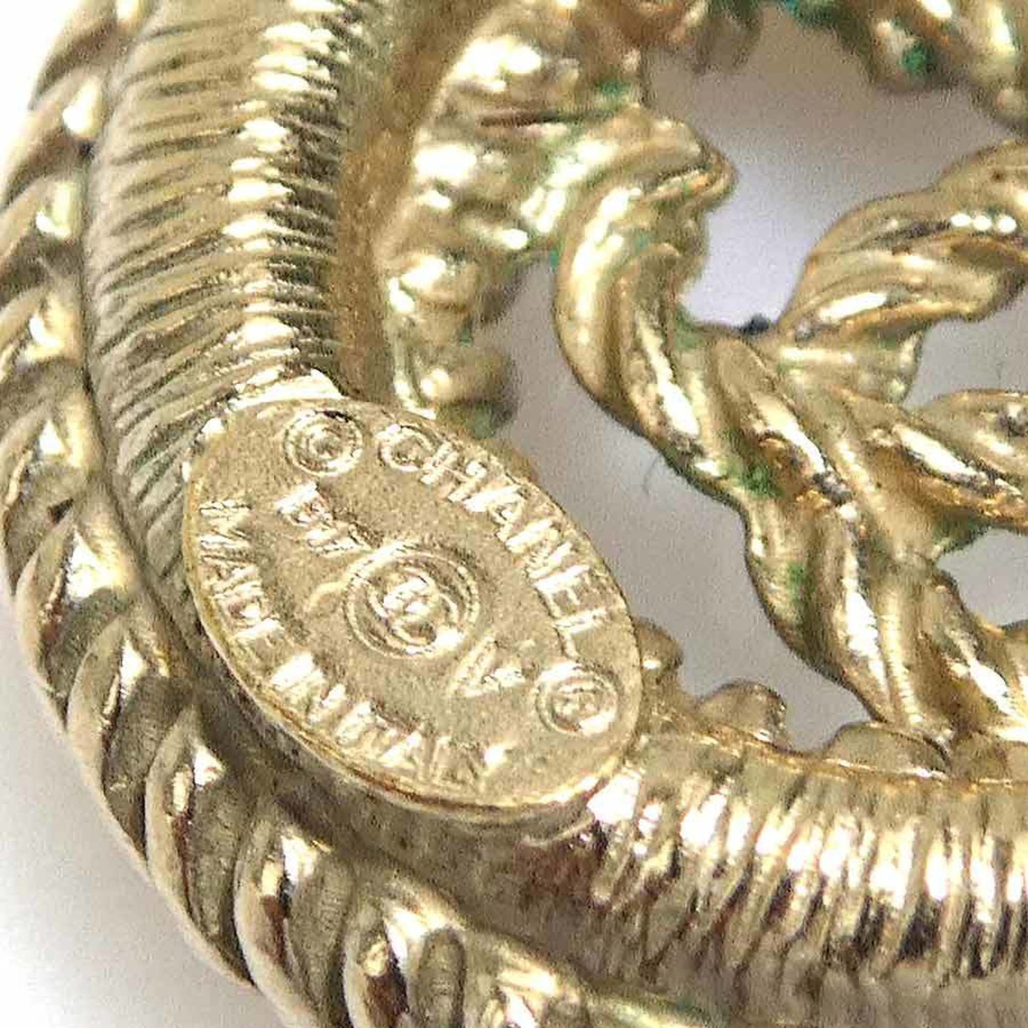 Chanel Chanel earrings, Coco Mark design, metal, gold, women's, free shipping, e61612a Size ONE SIZE - 8 Thumbnail