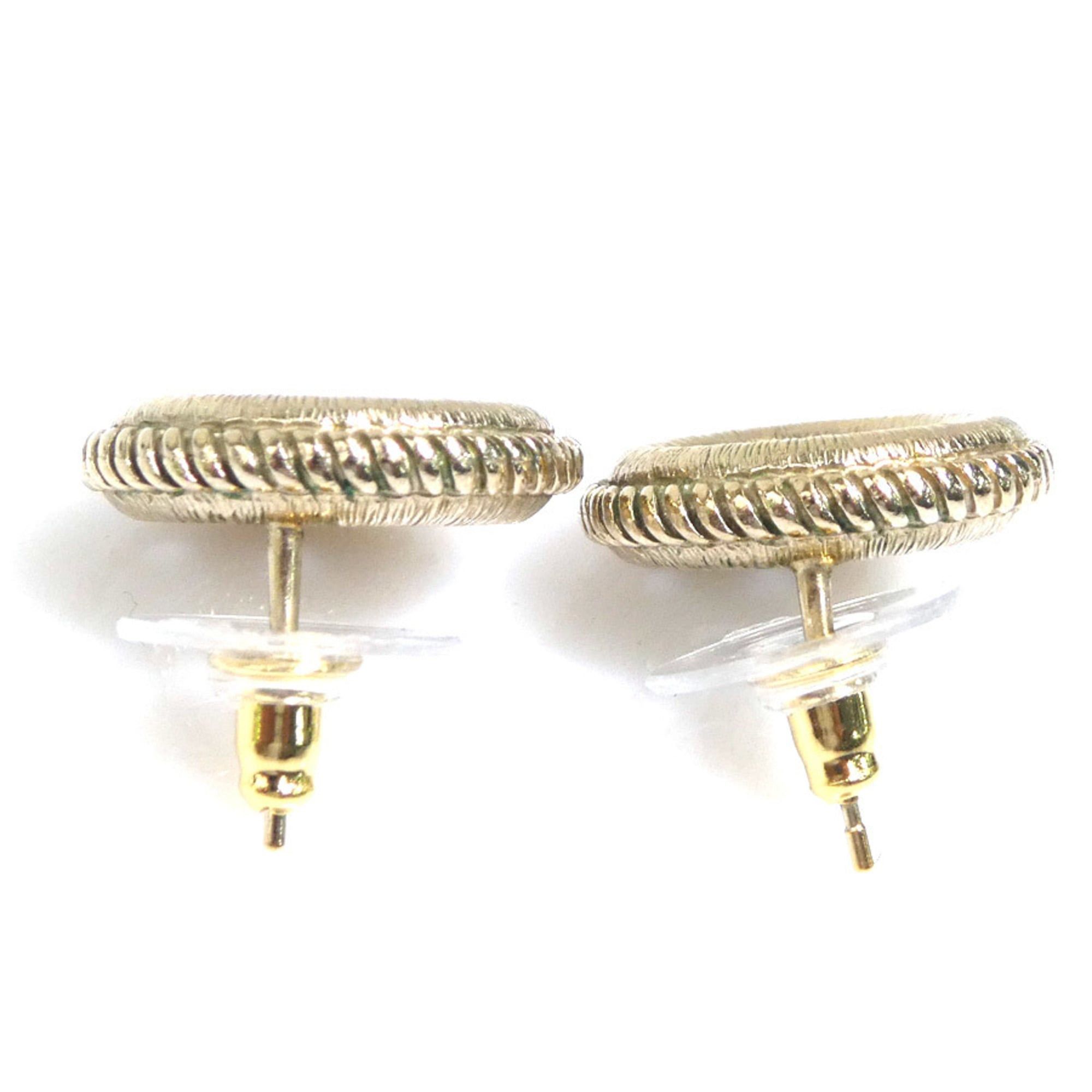 Chanel Chanel earrings, Coco Mark design, metal, gold, women's, free shipping, e61612a Size ONE SIZE - 4 Thumbnail