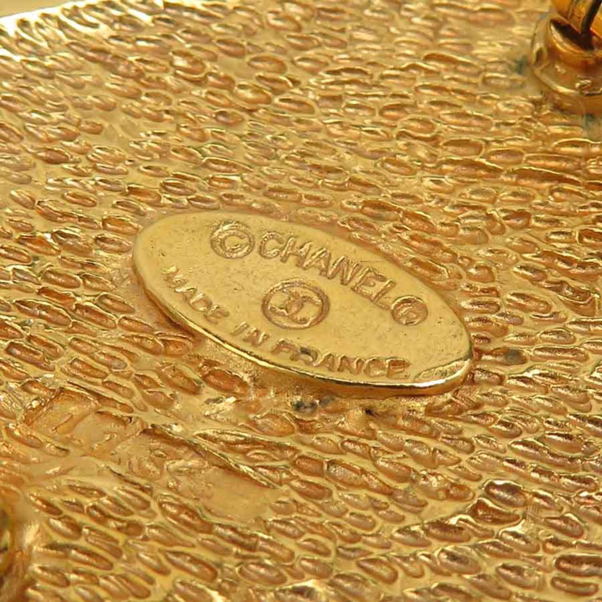 Chanel Chanel brooch, Coco Mark, metal, gold, women's, free shipping, e61608i Size ONE SIZE - 12 Thumbnail