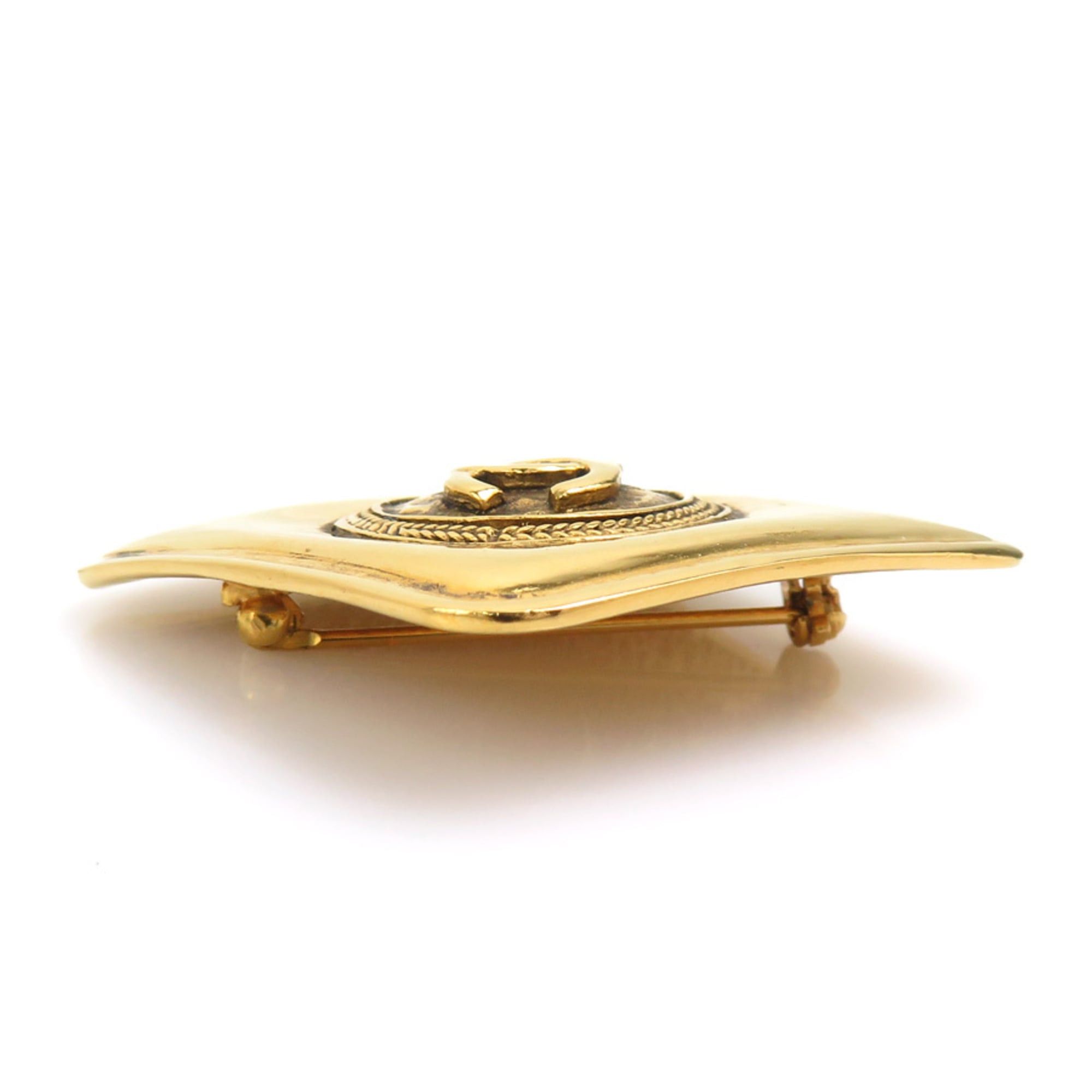 Chanel Chanel brooch, Coco Mark, metal, gold, women's, free shipping, e61608i Size ONE SIZE - 2 Thumbnail