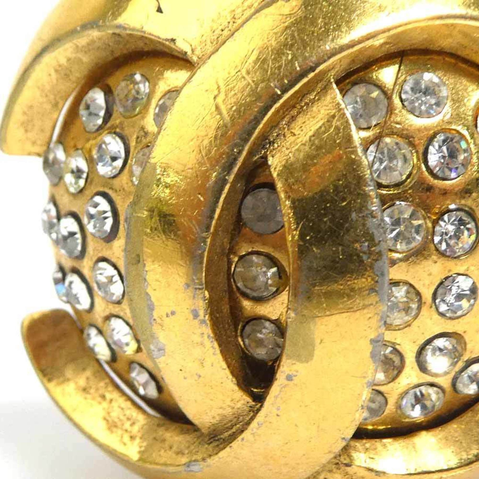 Chanel Chanel earrings, Coco Mark design, metal, rhinestones, gold and silver, for women. Free shipping. e61610a Size ONE SIZE - 8 Thumbnail