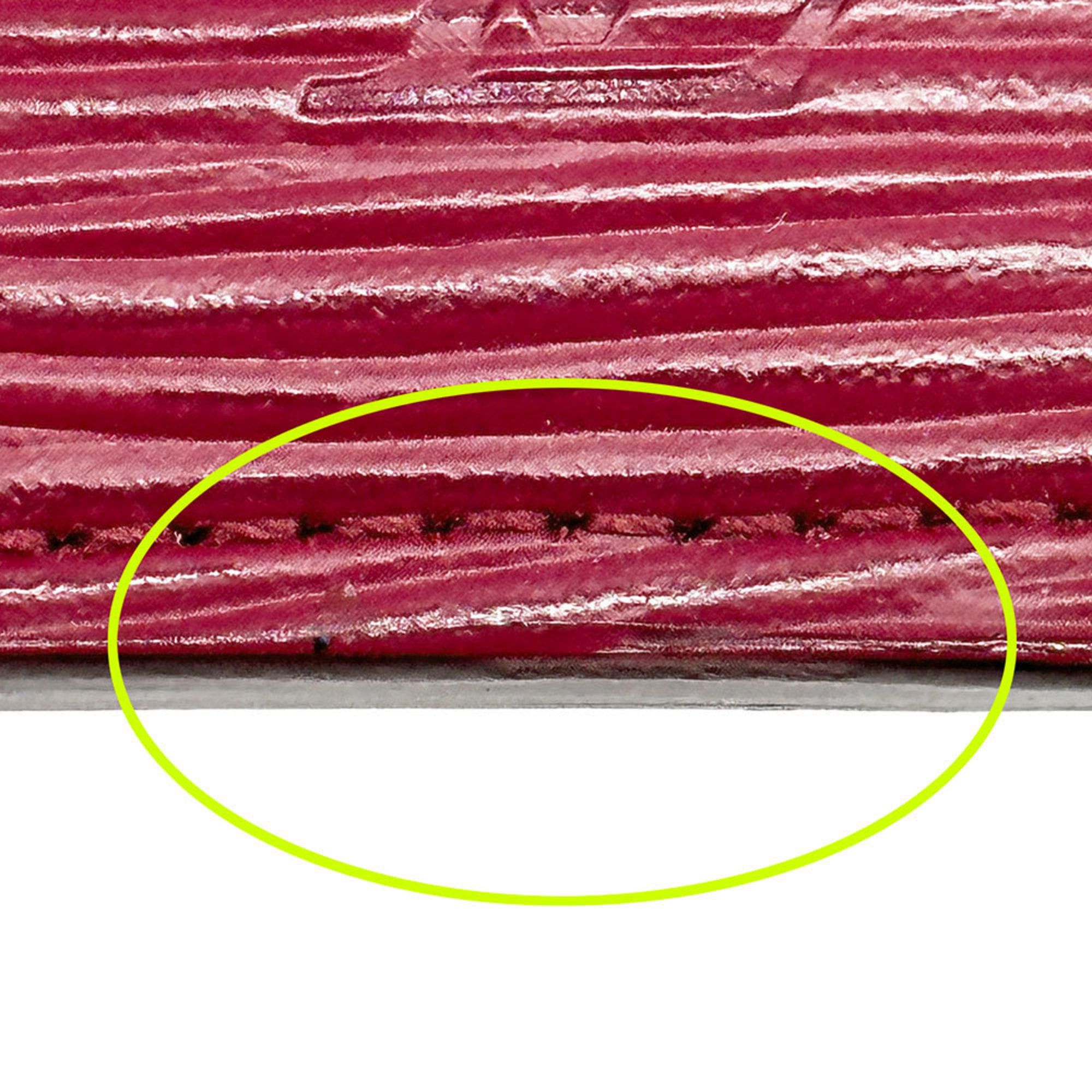 Louis Vuitton Louis Vuitton Business Card Holder/Card Case for Women, Epi Leather, Portecartes Simple, Fuchsia Wine Red, M60327 Size ONE SIZE - 9 Thumbnail