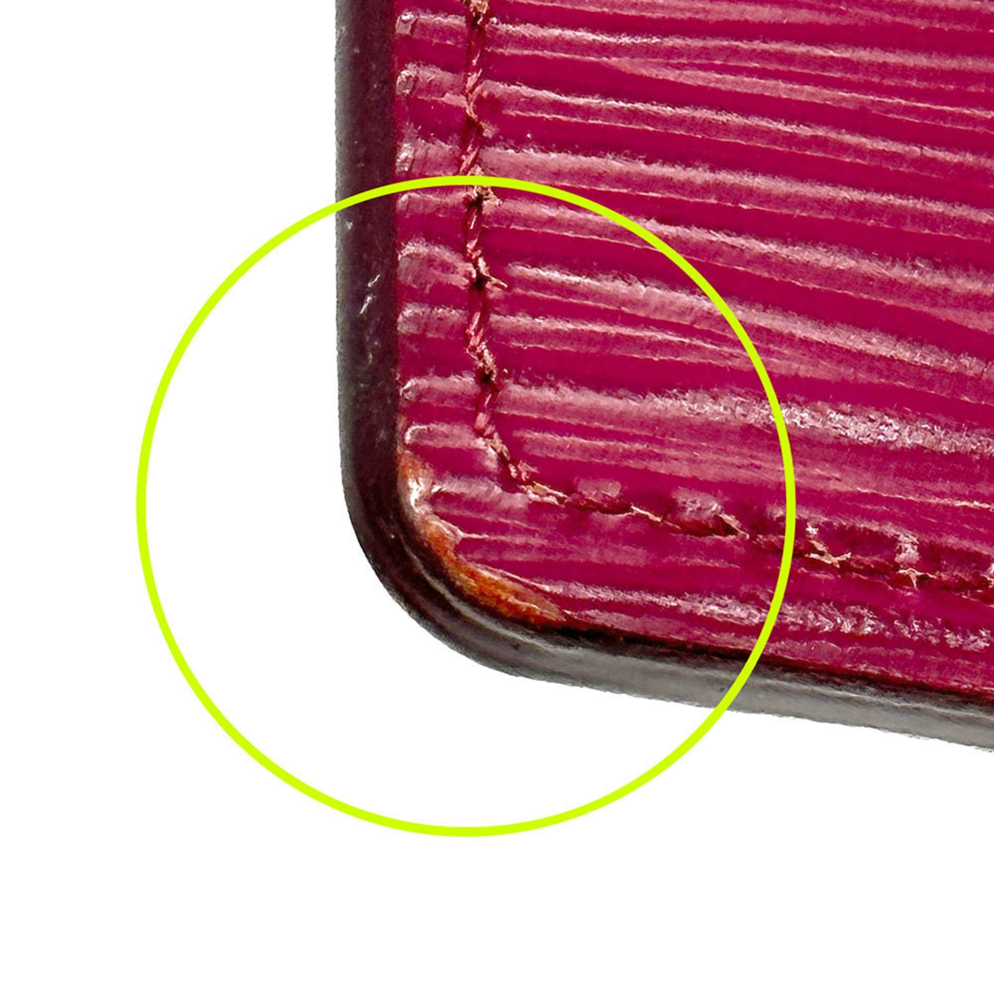 Louis Vuitton Louis Vuitton Business Card Holder/Card Case for Women, Epi Leather, Portecartes Simple, Fuchsia Wine Red, M60327 Size ONE SIZE - 8 Thumbnail