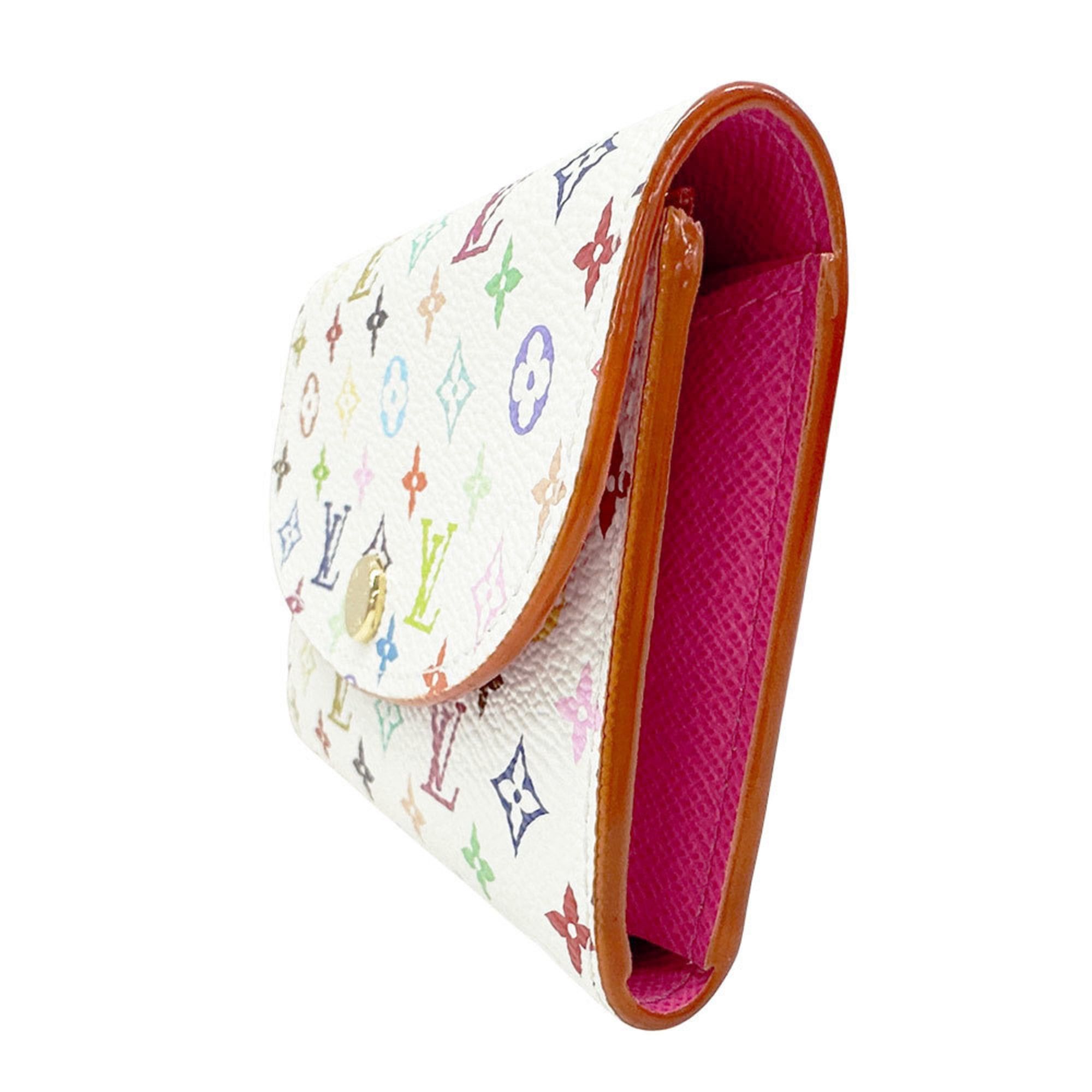 Louis Vuitton Louis Vuitton Women's Monogram Multicolore Wallet, LV×TM Porte Monnaie Rosalie in White, Multicolore, M13399 Compact Mini Wallet Size ONE SIZE - 4 Thumbnail