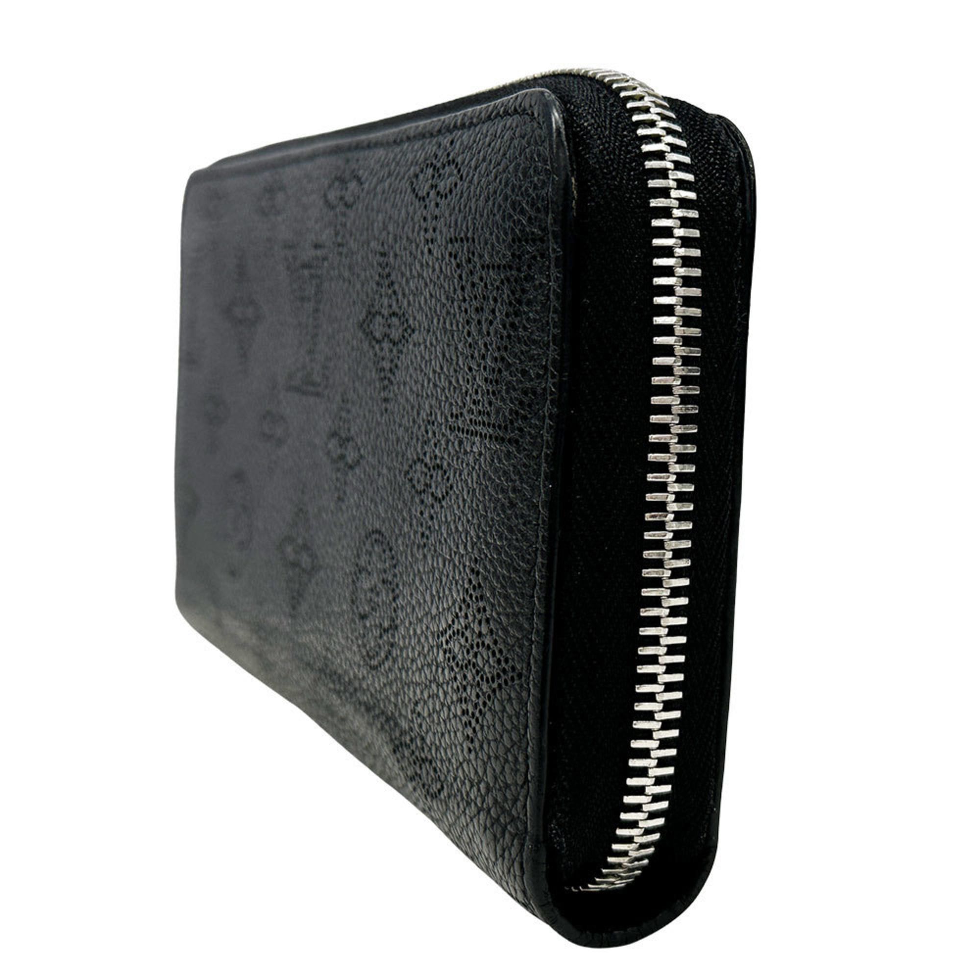 Louis Vuitton Louis Vuitton Monogram Mahina Zippy Wallet in Black (Noir) M61867, Women's Long with Round Zipper Size ONE SIZE - 4 Thumbnail